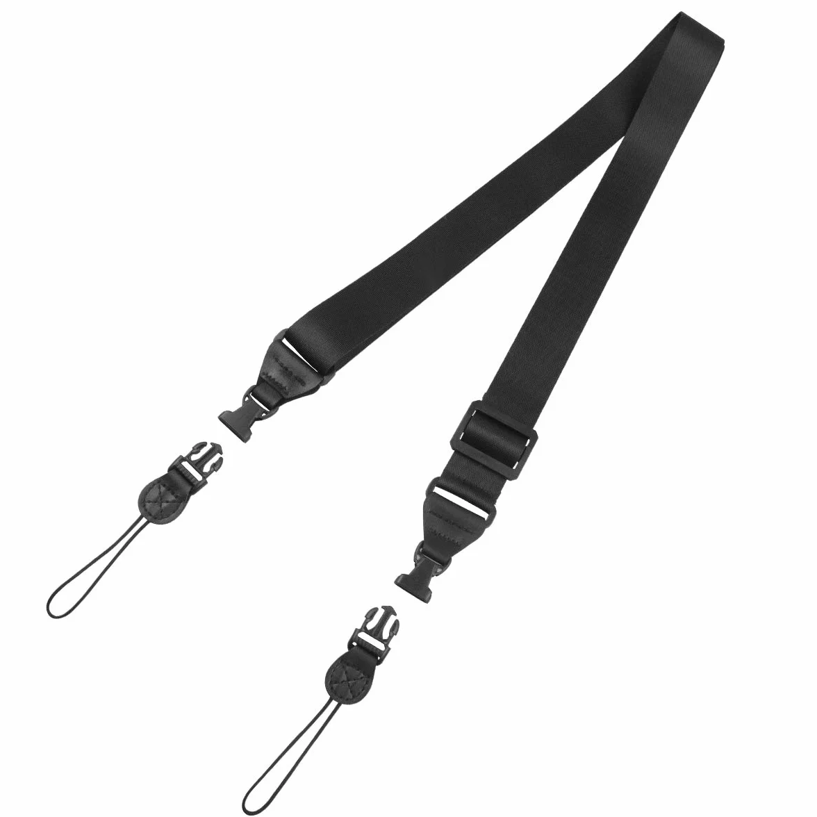 Miesherk Regulowany pasek na ramię Wielofunkcyjny zamiennik do iPada Laptop Notebook Tablet Case Messenger Bag Bagaż Duffel Bag Aparat Wygodny pasek na szyję Nylon Czarny 81-155cm