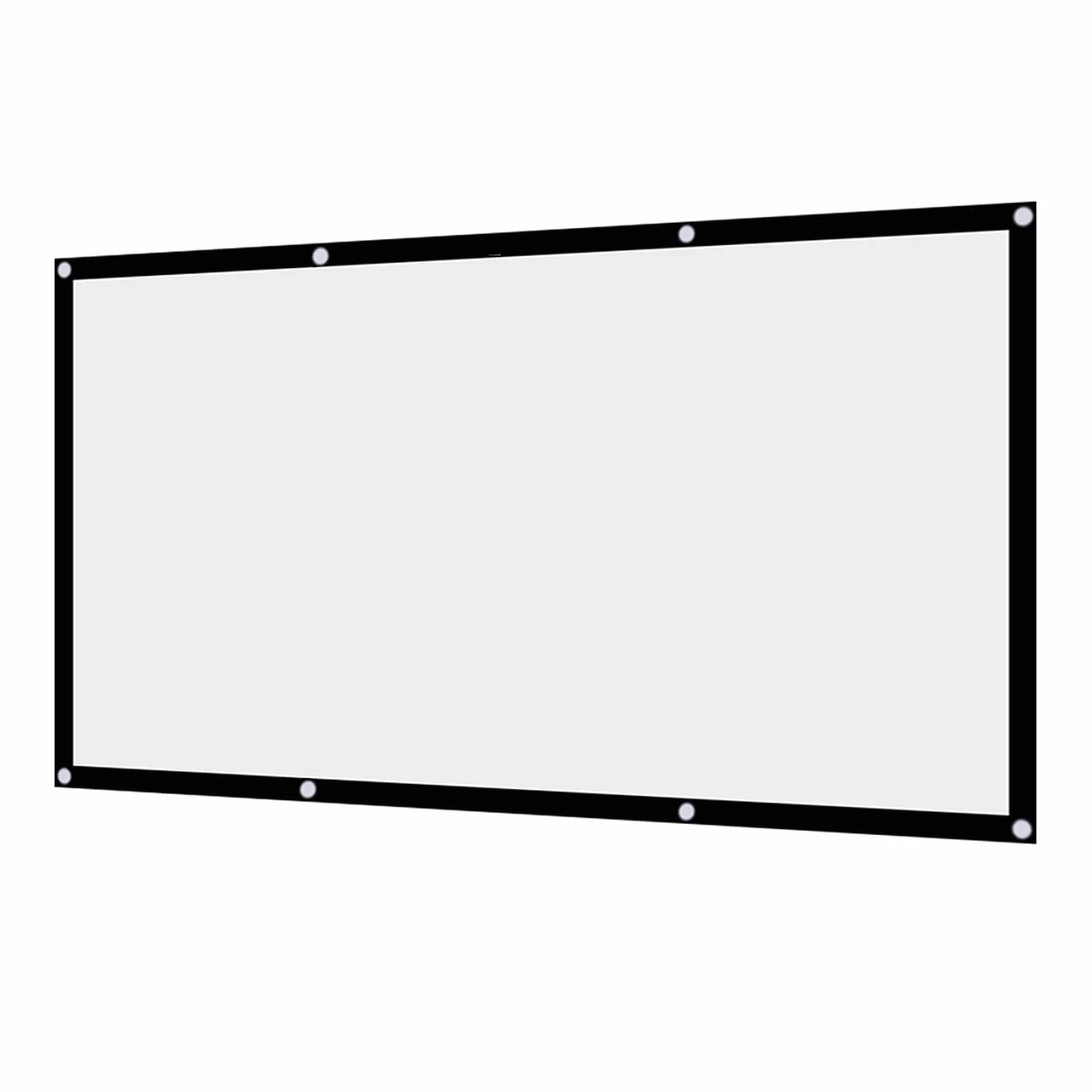 Wakects Przenośny Ekran Projekcyjny, Składany Ekran Projekcyjny z Syntetycznej Tkaniny Poliestrowej do Kina na świeżym Powietrzu Kino na świeżym Powietrzu 16:9 (120 cali)