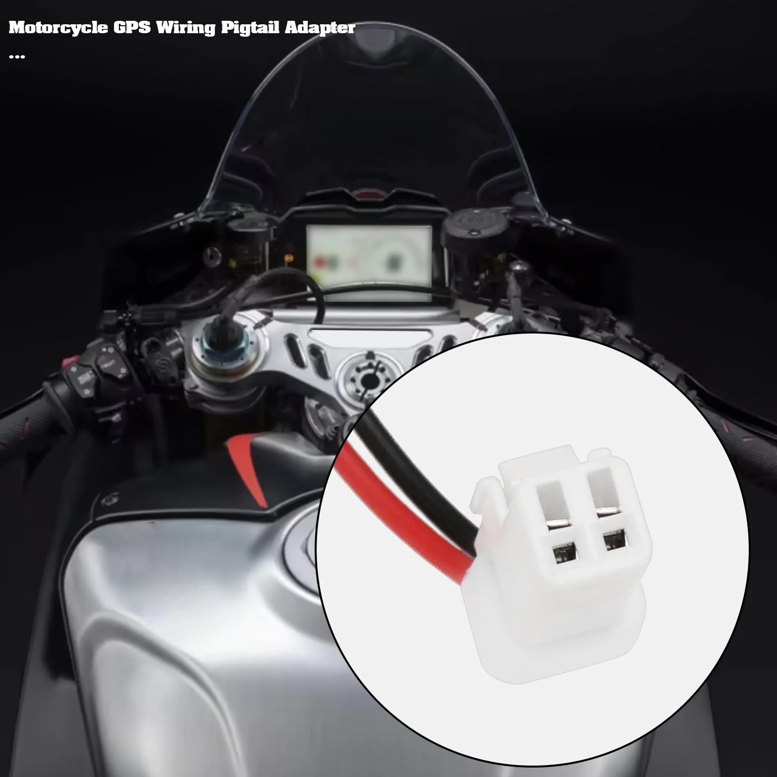 4-pinowy adapter okablowania GPS kompatybilny z Ducati Multistrada 1260 zasilacz impulsowy 12 V długość kabla 17 cm interfejs okablowania GPS do nawigacji