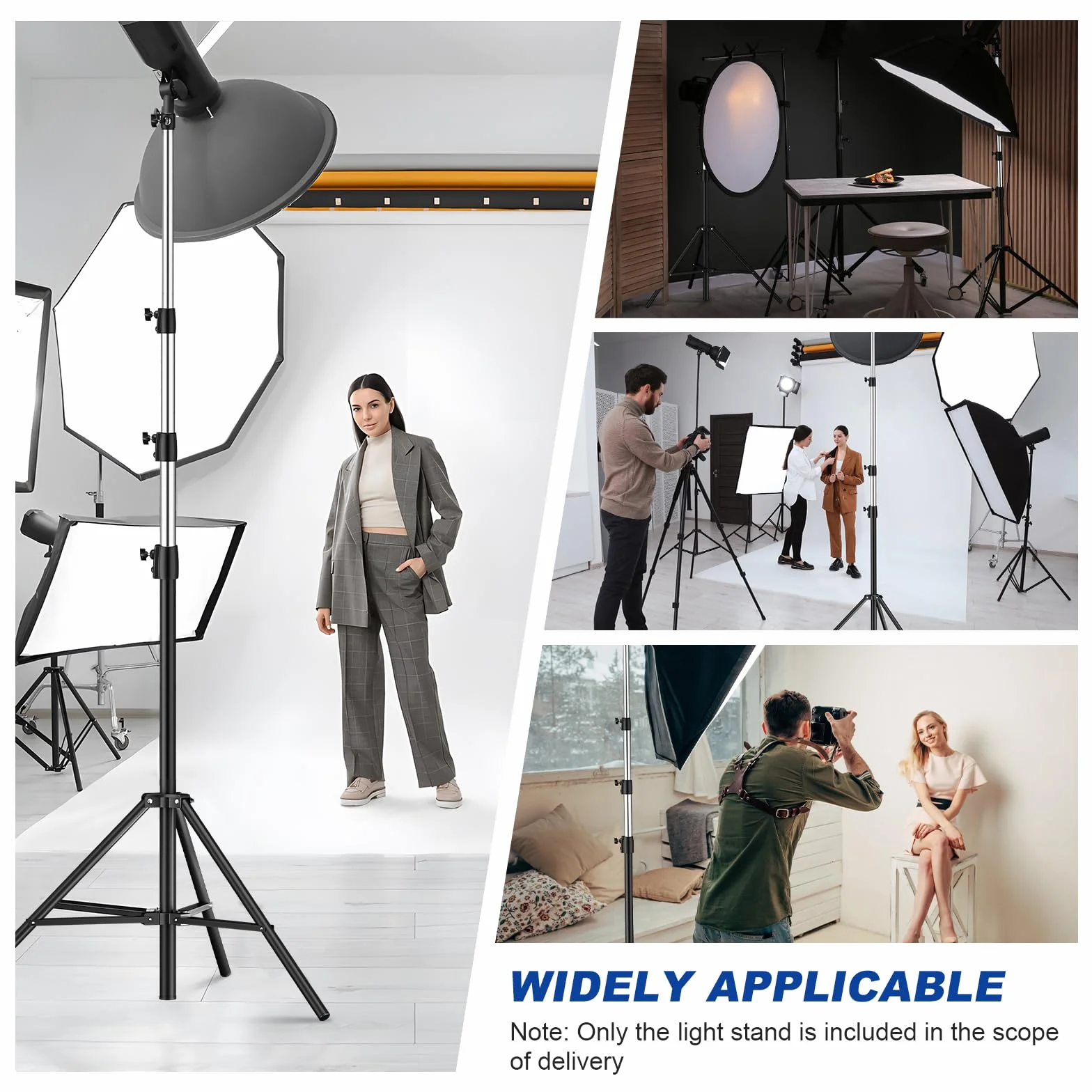 Soonpho AIR Pro statyw do lampy, tłumiony powietrzem, aluminium, maks. wysokość 4 m, nośność 15 kg, stabilny i wygodny, statyw z torbą do filmów, fotografii, studia fotograficznego, fotografii,