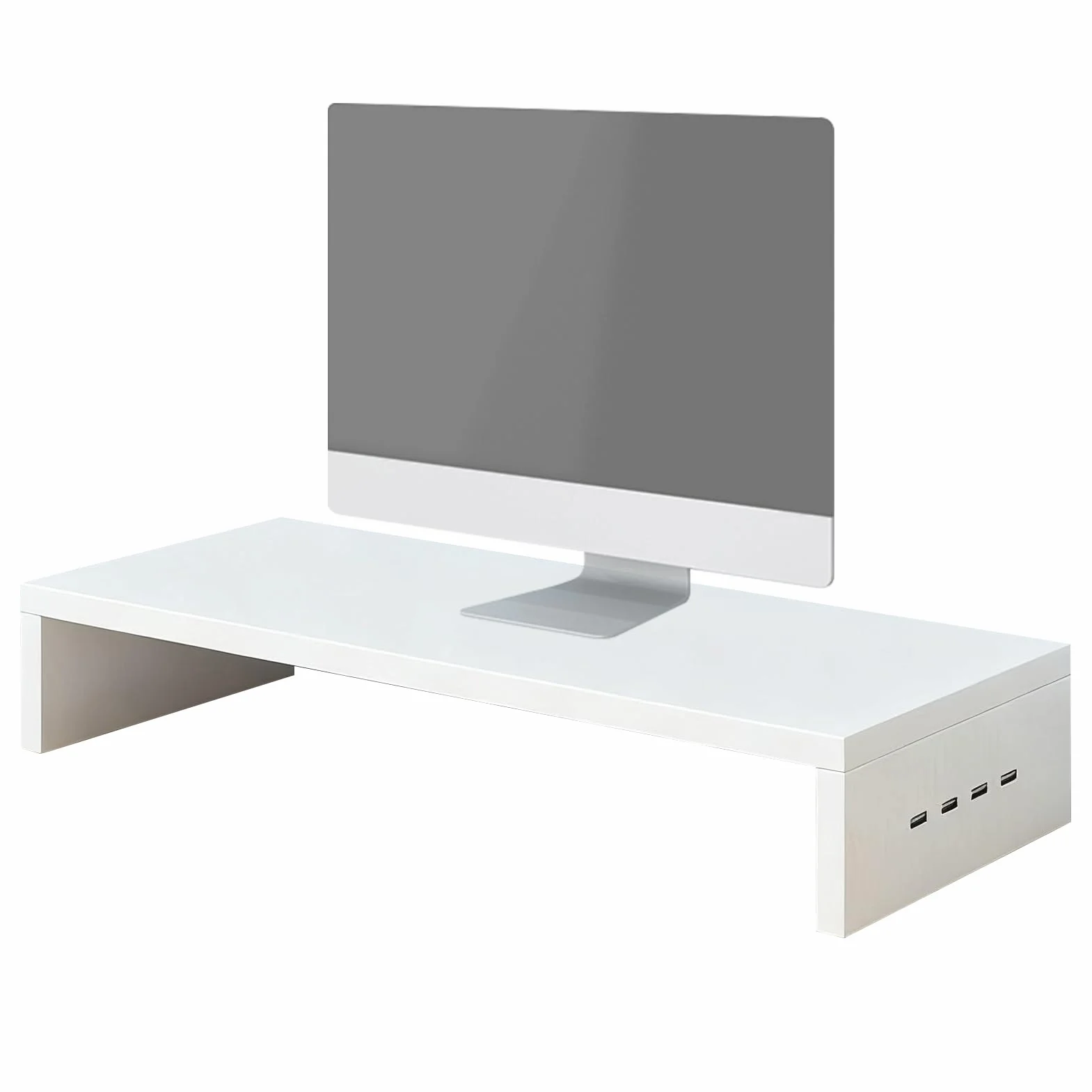 Monitor podnoszący: 3-calowy na biurko zapewnia ergonomiczny komfort | oszczędność miejsca z funkcją ładowania, na laptopa do szkolnego pokoju zabaw