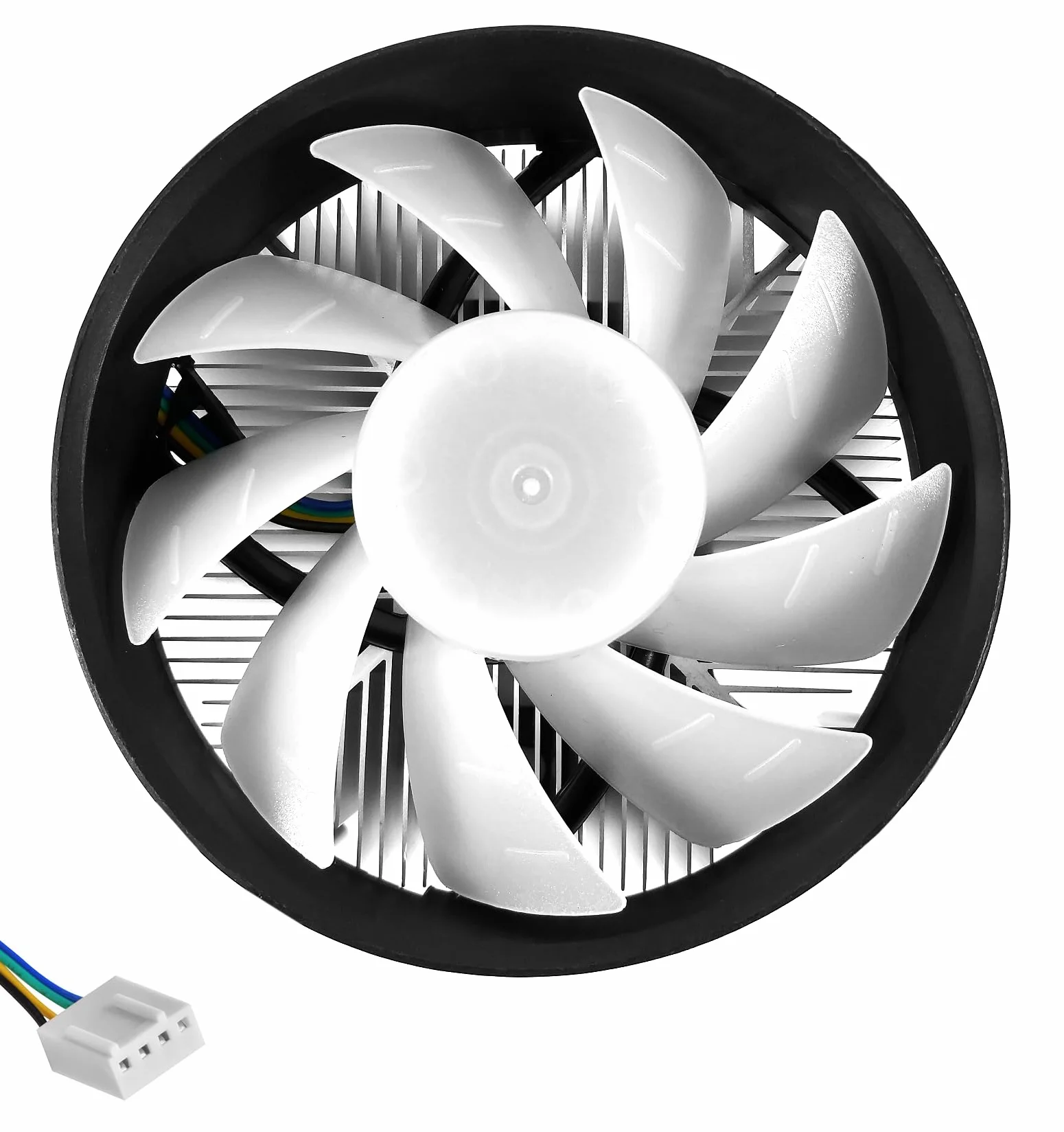 Chłodzenie procesora TW-25 95 W RGB LED z aluminiowym radiatorem, wentylator 92 mm, 4-pinowy PWM z nakładaną pastą termiczną do AMD AM5 AM4 PC