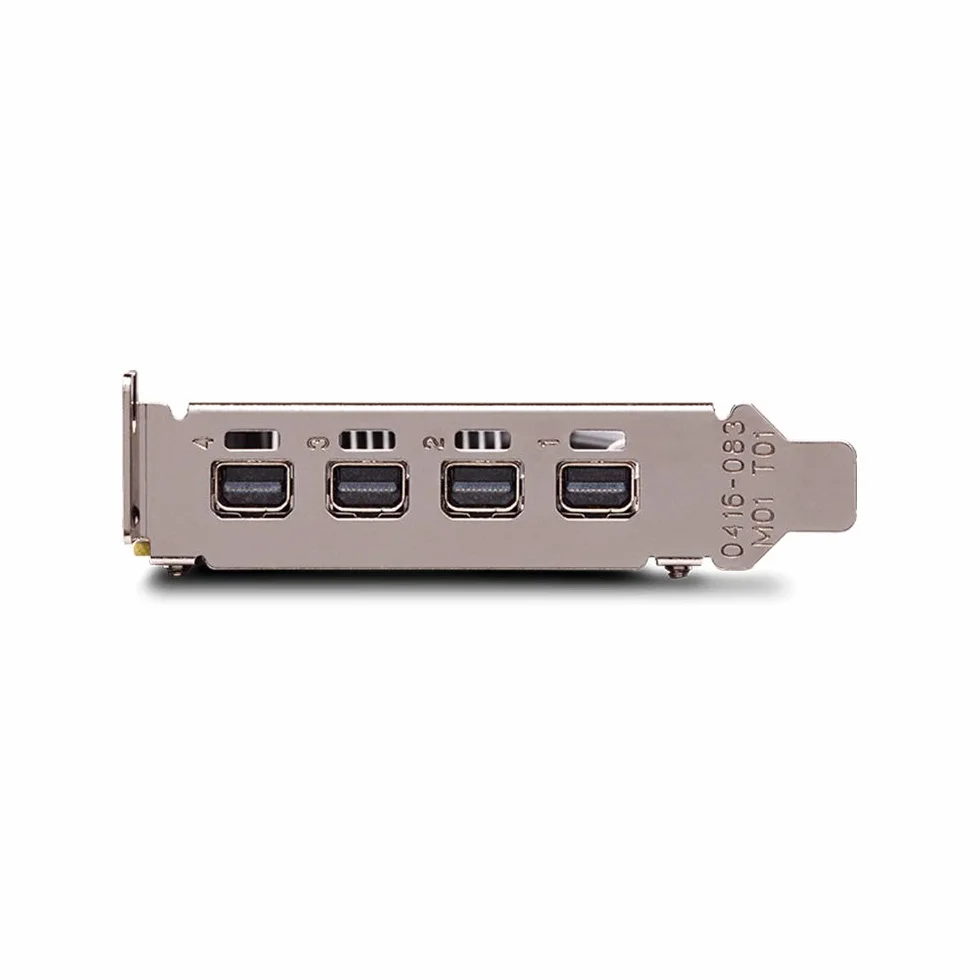 Nvidia Quadro P1000 Profesjonalna karta graficzna PCIe Express 4 GB GDDR5 4X Mini DisplayPort Low & High Profile, czarna, zawiera 8 kabli wyświetlacza - nowa normalna karta OEM w pudełku