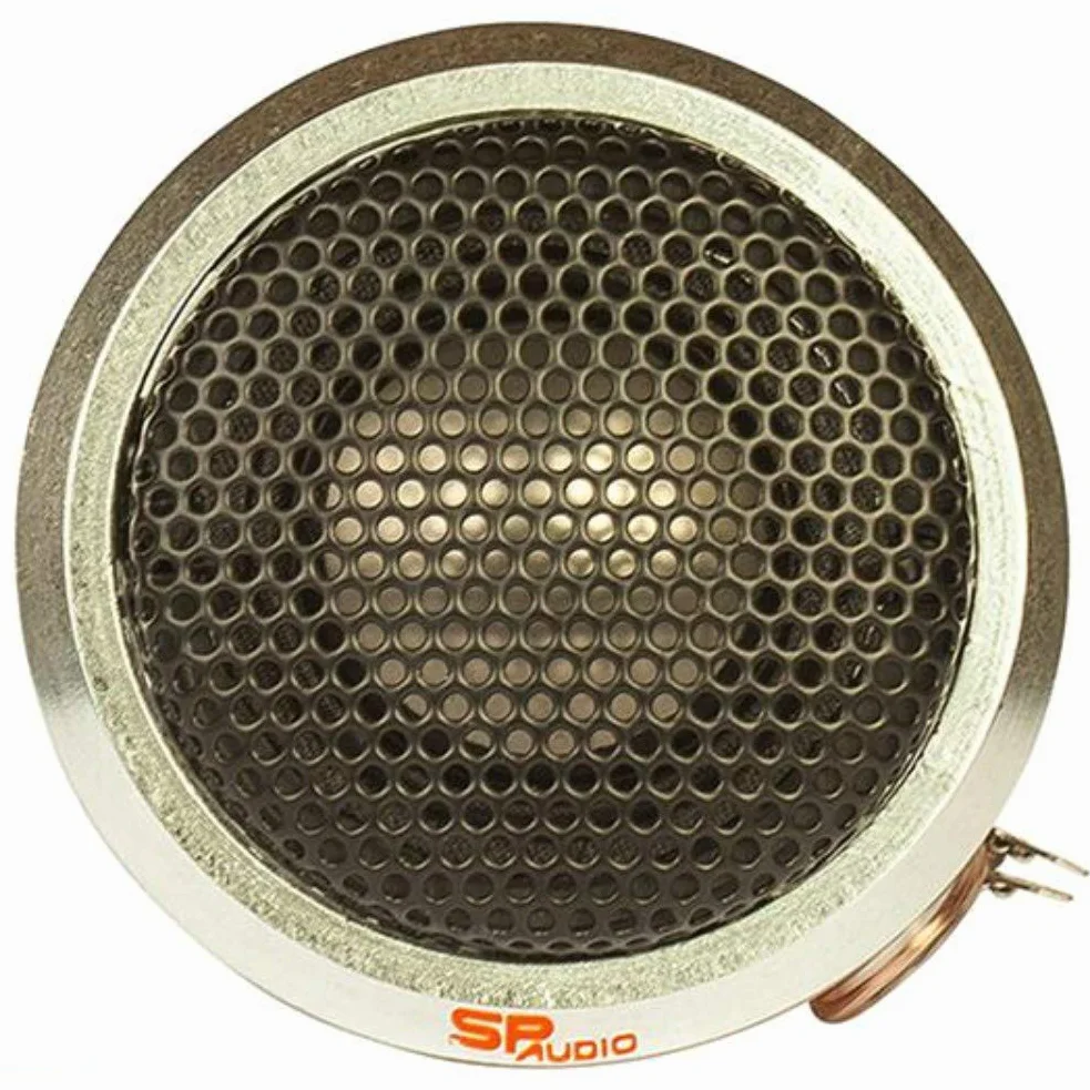 2 SP AUDIO SP TW-14 głośnik wysokotonowy 2,2" 5,50 cm 55 mm średnica 120 W rms i 240 Watt Max 4 omy aluminium zmniejszona głębokość 1,00 cm, para