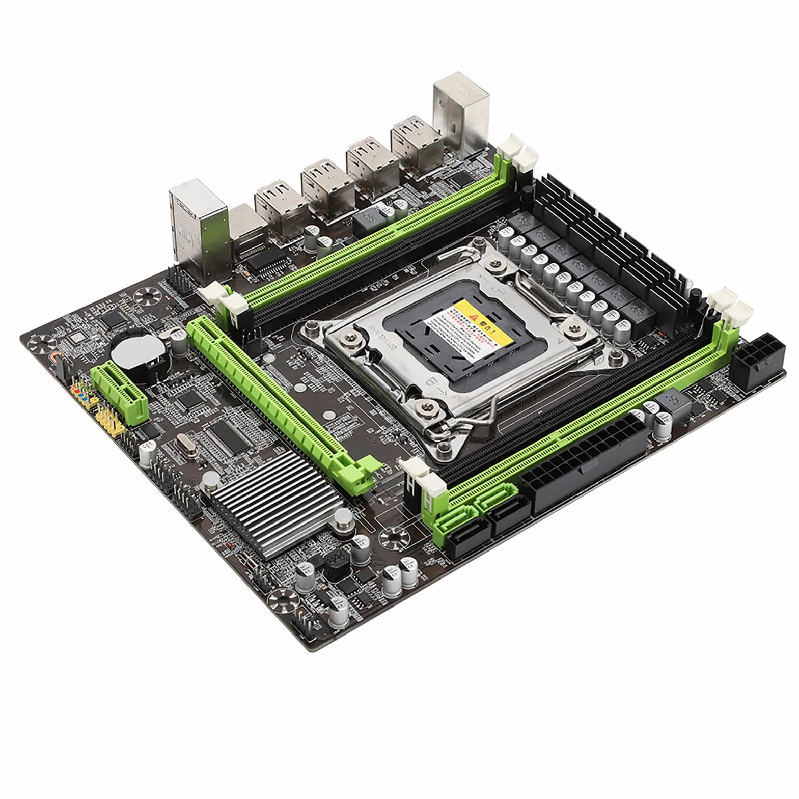 VBESTLIFE Płyta Główna do Komputera Stacjonarnego LGA 2011, Płyta Główna Komputera X79 Obsługa Pamięci DDR3 REG ECC Procesor I7 z gigabitową siecią LAN SATA3.0 PCIe do Gier