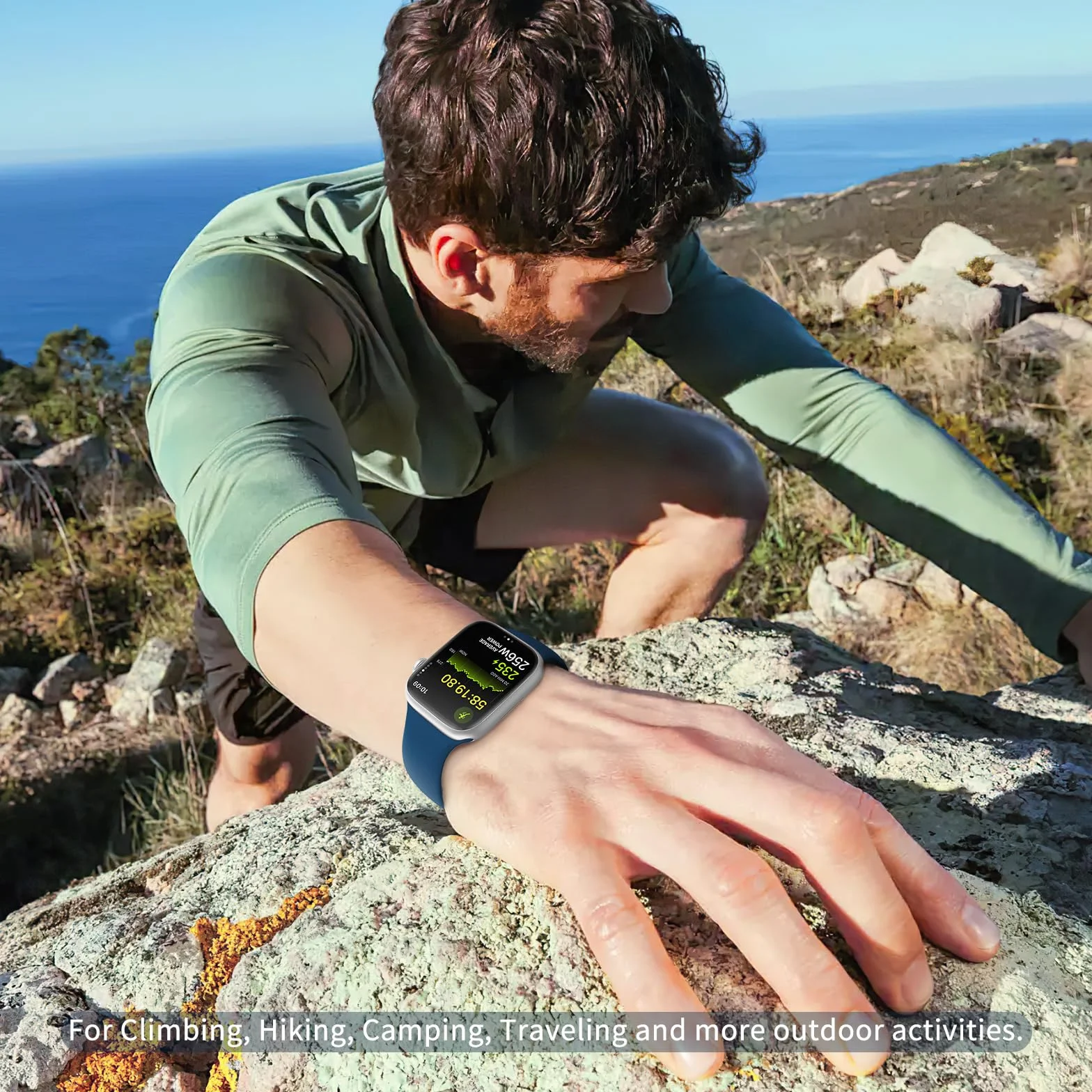 Zestaw 6 pasków sportowych do zegarka Apple Watch 38 mm, 40 mm, 41 mm, 42 mm, 44 mm, 45 mm, miękki, silikonowy, wodoodporny, kompatybilny z iWatch Apple Watch serii 7, 6, 5, 4, 3, 2, 1, SE, dla kobiet
