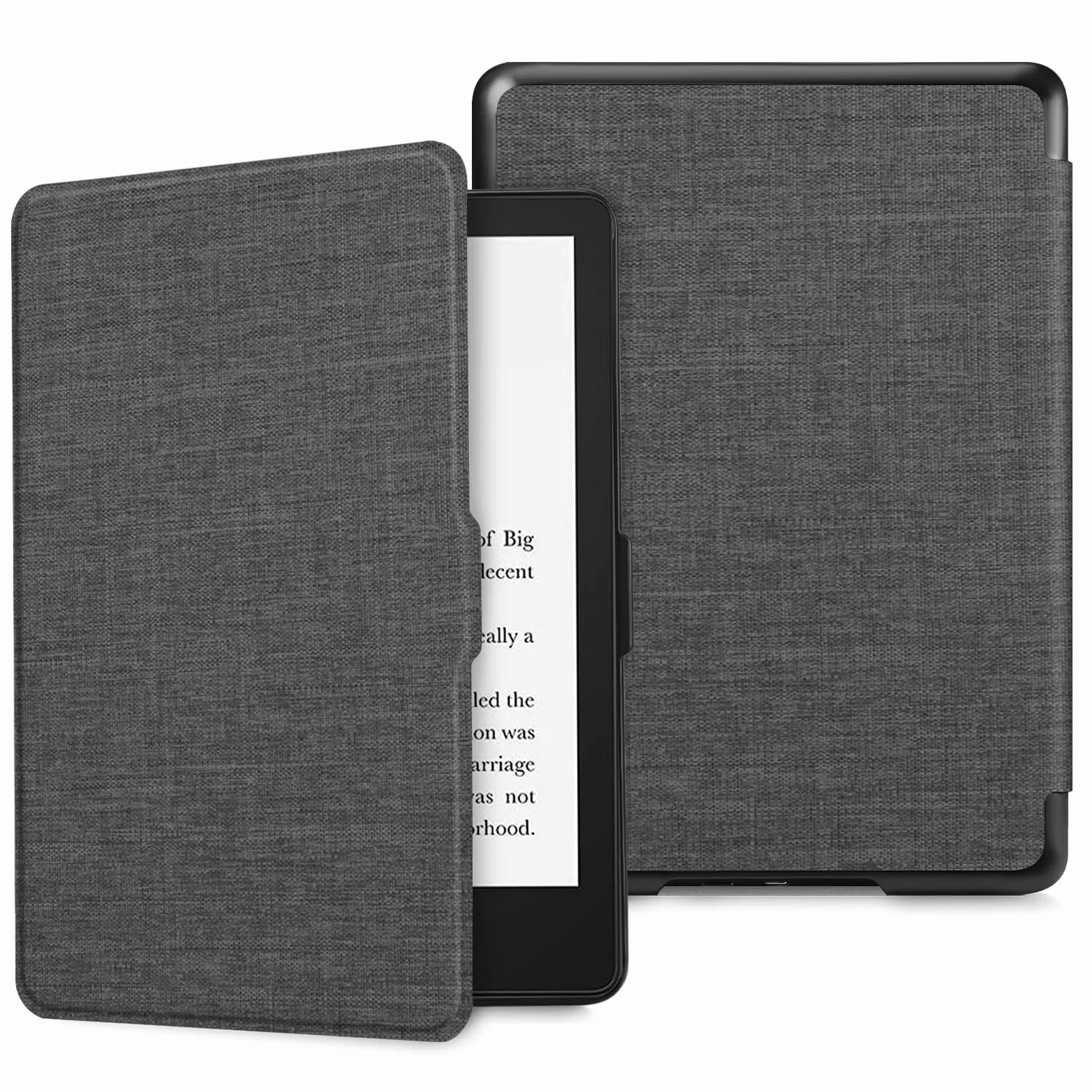Fintie Etui do 6,8" Kindle Paperwhite (11. Generation - 2021) i Kindle Paperwhite Signature Edition - najcieńszy i najlżejszy pokrowiec ochronny z funkcją Auto Sleep/Wake (ZB- Ciemno Szary)