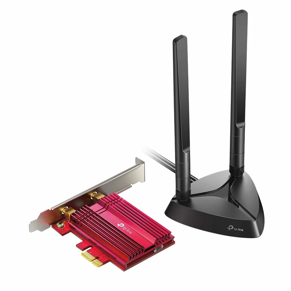 TP-Link Archer TX3000E – Adapter PCIe Wi-Fi 6 (AX3000), 2400 Mb/s (5 GHz) + 574 Mb/s (2,4 GHz), Bluetooth 5.0, WPA3, Kompatybilny z Windows 10/11