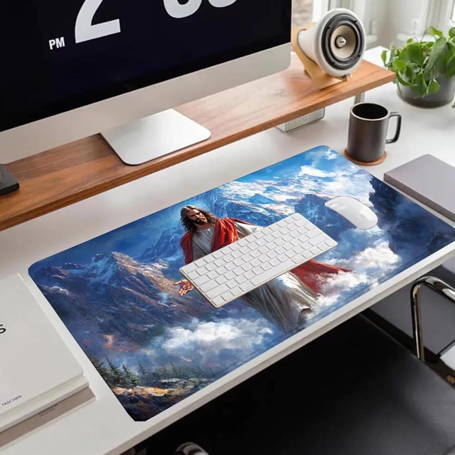 Gamingowa podkładka pod mysz 1200 x 600 x 3 mm, XXL, wodoszczelna, odporna na ścieranie, z przyszytymi krawędziami, podkładka na biurko, poprawia prędkość i precyzję, do komputera, biura, wzór xn-429