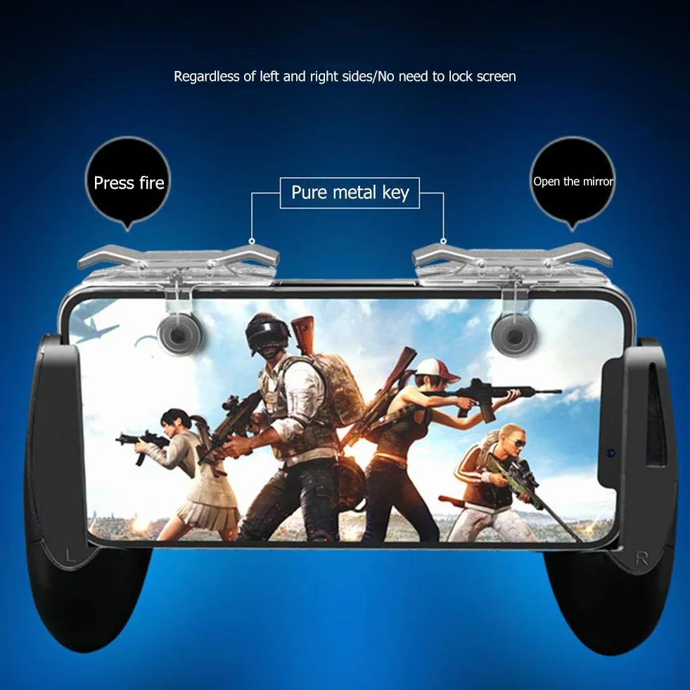 Akaddy 2 szt. mobilny kontroler do gier L1R1 wyzwalacz strzelanka PUBG