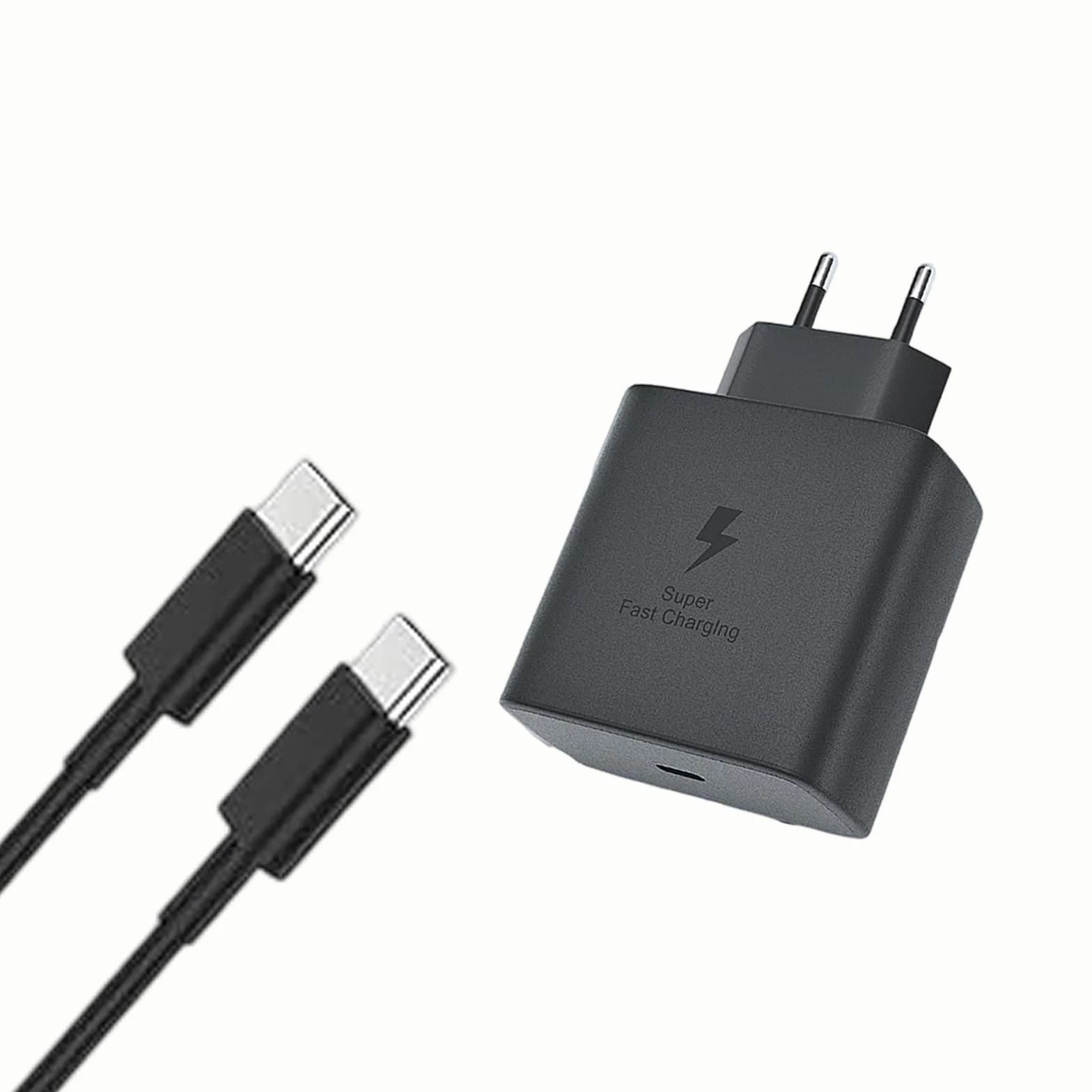 45W USB C Superszybka ładowarka kompatybilna z Samsung Galaxy S25 Ultra/S25+/S25/S24 Ultra/S24+/S24/S23 Ultra/S22/S21/A16/A15/A25/A06, Z Fold 6/Flip 6, wtyczka USB typu C z kablem C do C
