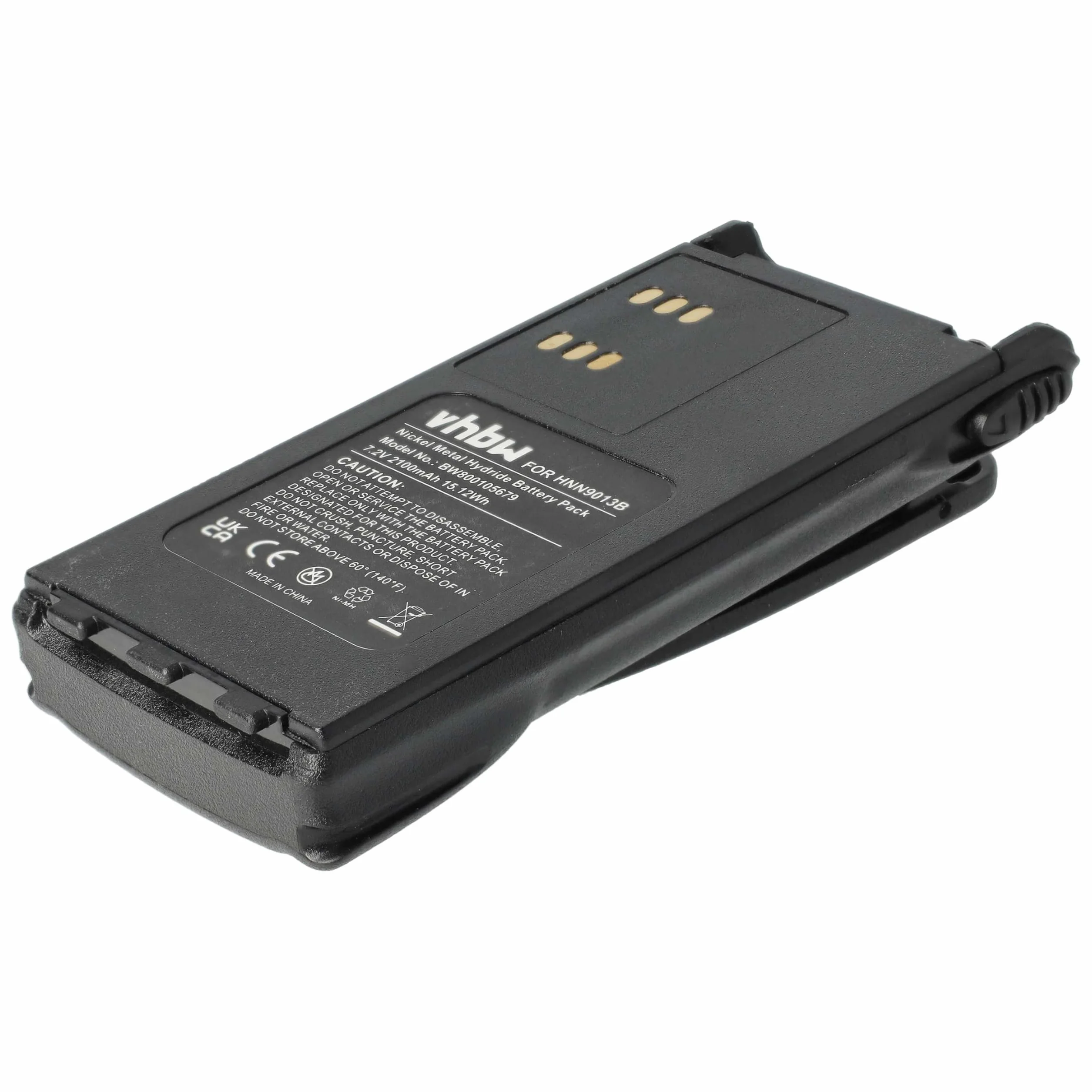 vhbw Akumulator zastępuje Motorola PMNN4158, PMNN4158AR, PMNN4159AR dla radia (2100 mAh, 7,2 V, NiMH)