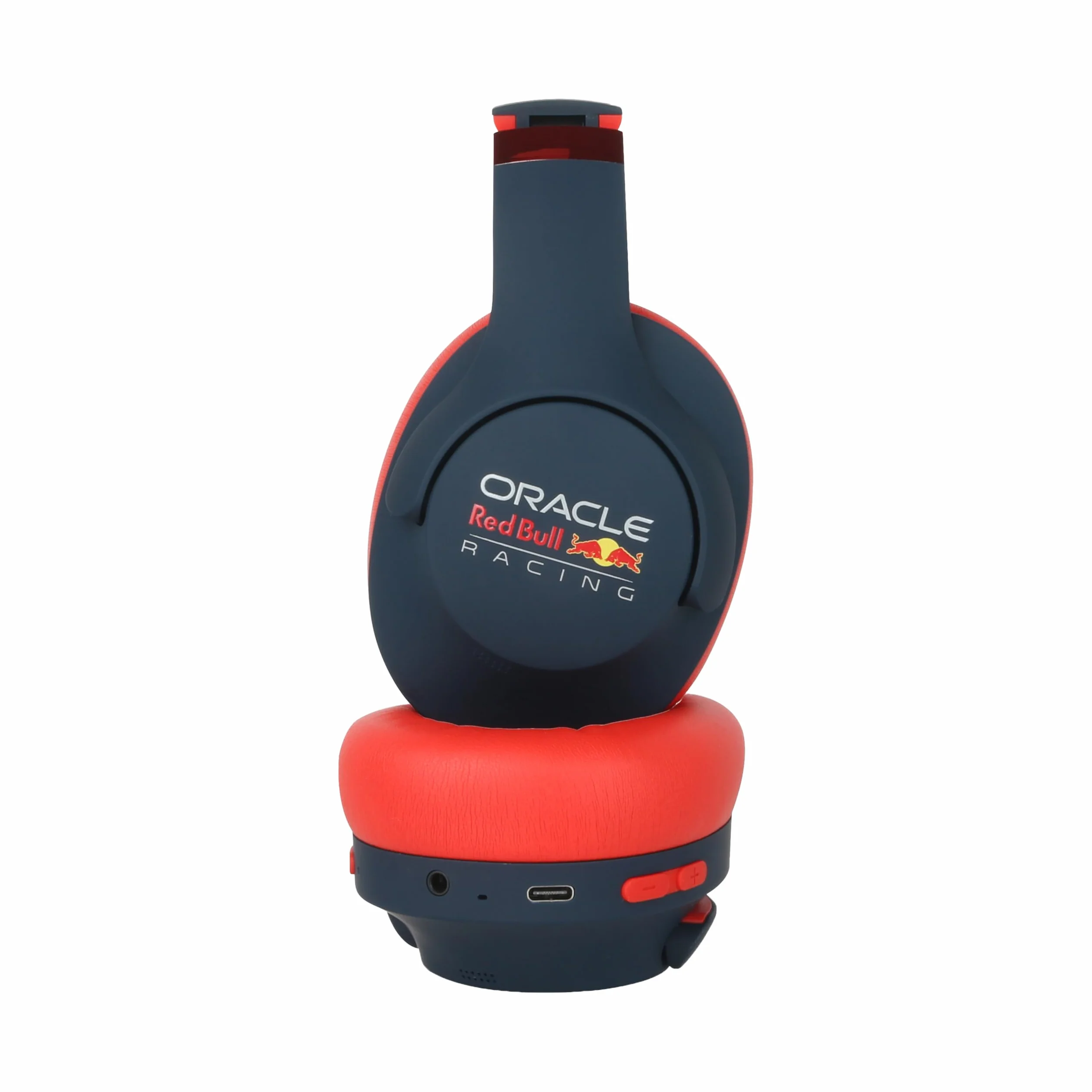 Red Bull Racing RB-HP130 słuchawki Bluetooth ze sterownikiem 40 mm, USB-C, akumulatorem 11 h, przyłączem AUX, składane, bezprzewodowe, nauszne słuchawki z mikrofonem do muzyki, gier, rozmów