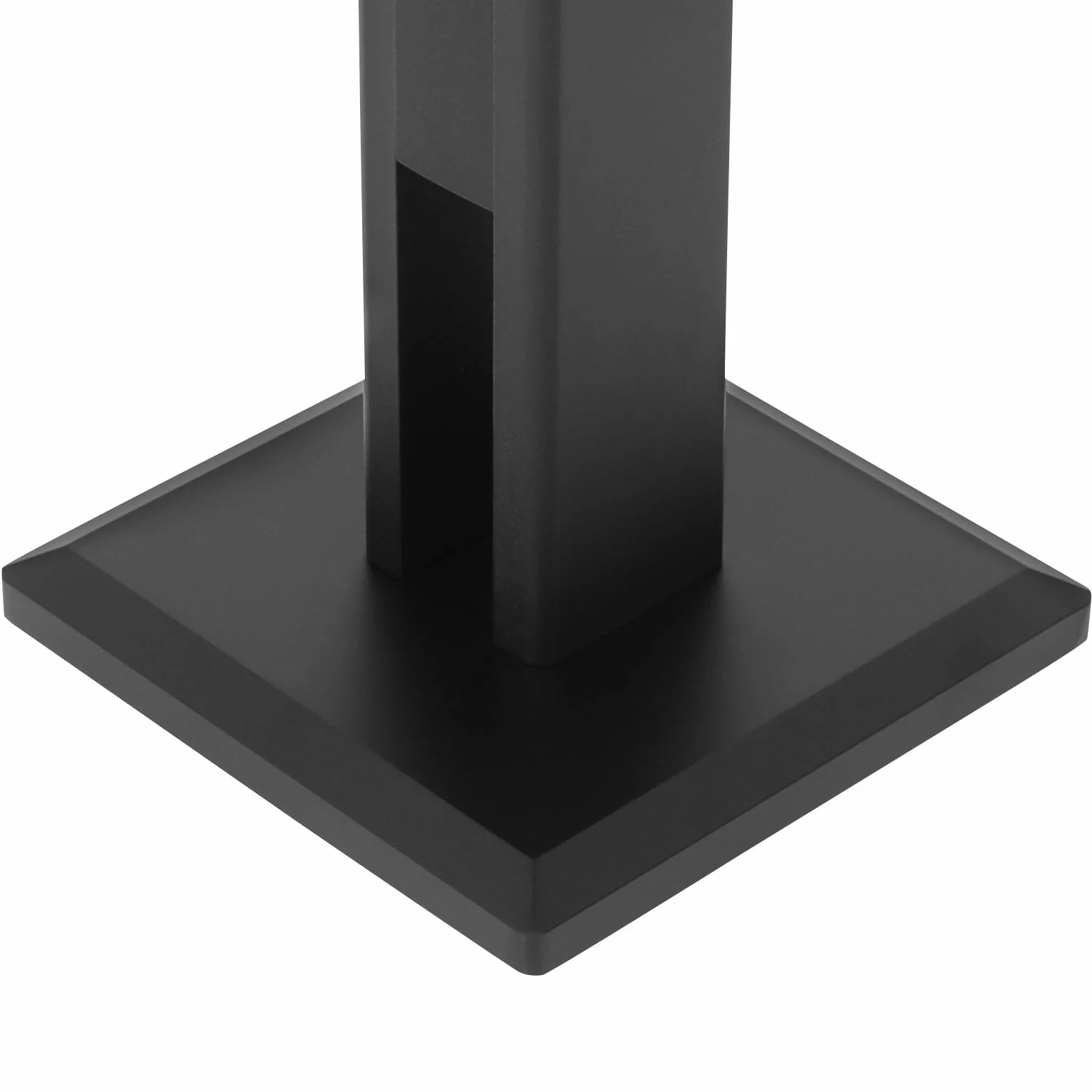 2 nóżki do głośników, regulowane, 65 – 85 cm, uchwyt na głośnik, płyta MDF, platerowanie premium, 30 kg, rozszerzona podstawa do kina domowego, barów, pomieszczeń prywatnych, hoteli, (czarne)
