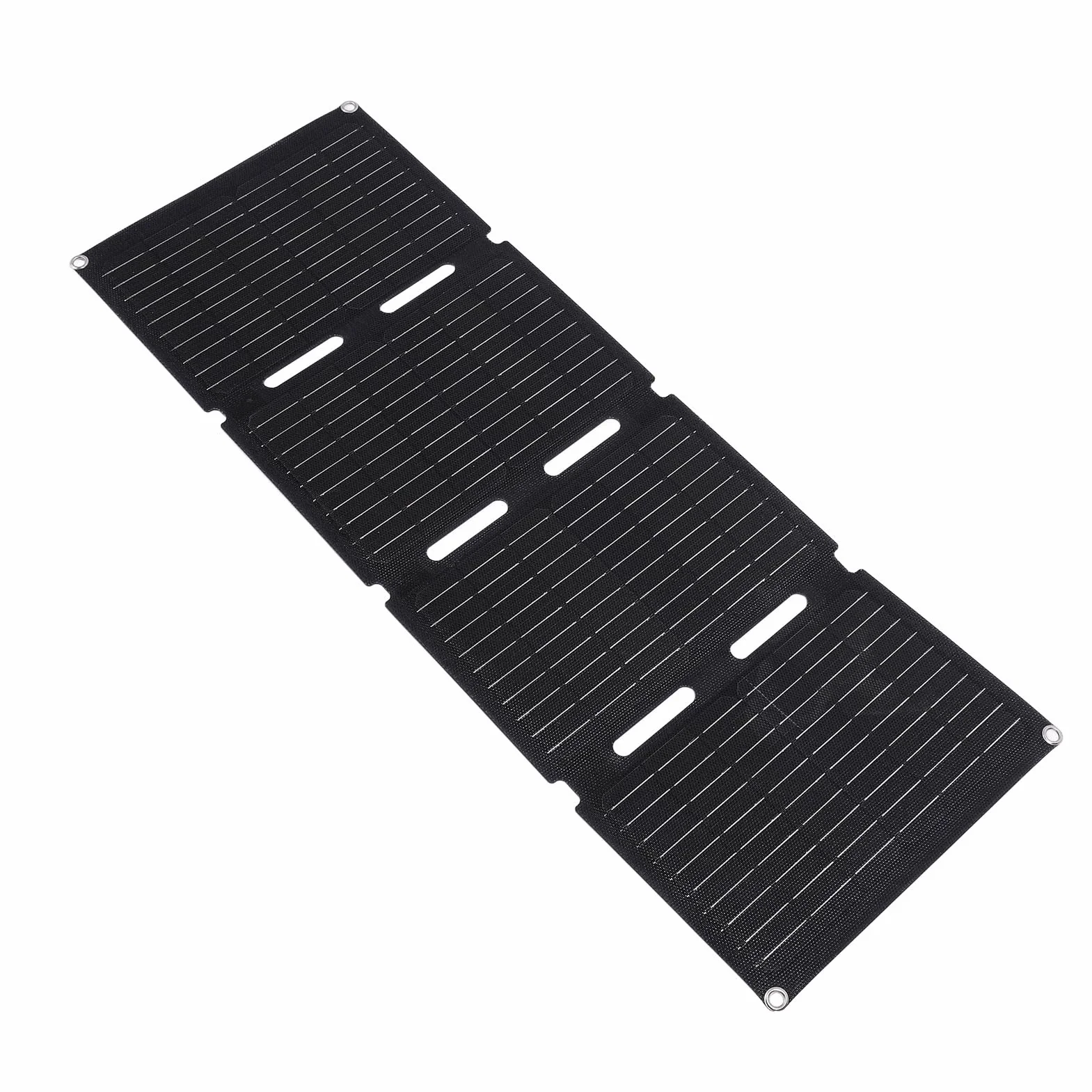 Składany Panel Słoneczny, Składana ładowarka do Panelu Słonecznego 80 W z Ogniwami Monokrystalicznymi ETFE, Podwójne Wyjście USB PD Typu C DC, Wodoodporny Przenośny Panel Słoneczny do