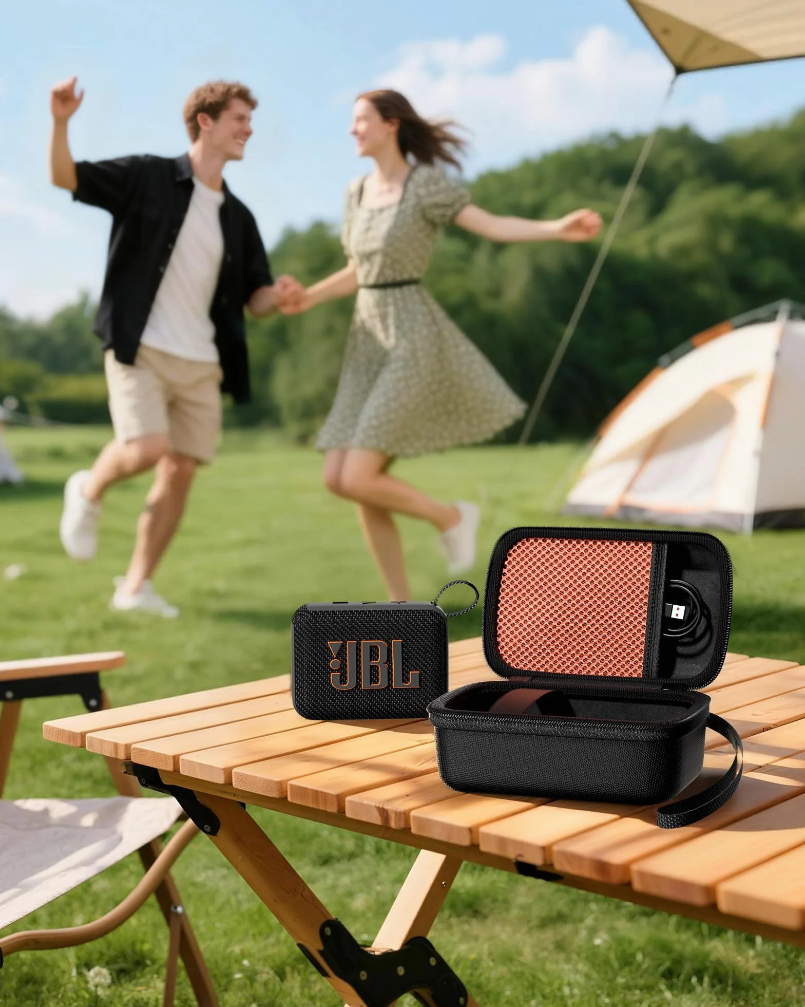 ProCase Przenośne etui podróżne do JBL Go 4 Go 3 Eco Ultra, wodoodporne pudełko z twardą obudową