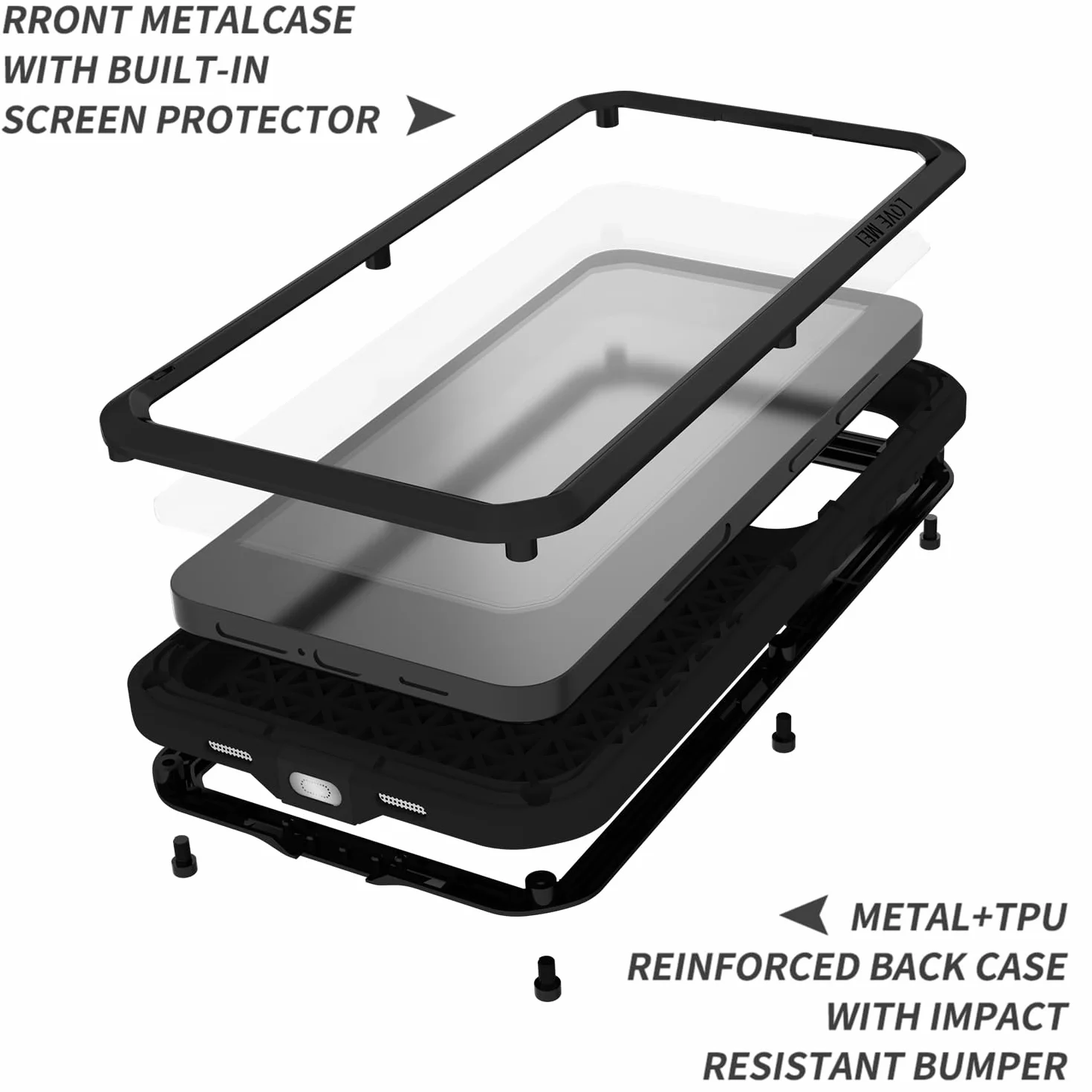 LJFLYXRI Wytrzymałe etui ochronne na całą obudowę do Galaxy S24 firmy – wytrzymałe aluminiowe i silikonowe, odporne na wstrząsy etui z wbudowaną osłoną ekranu (żółty, S24)