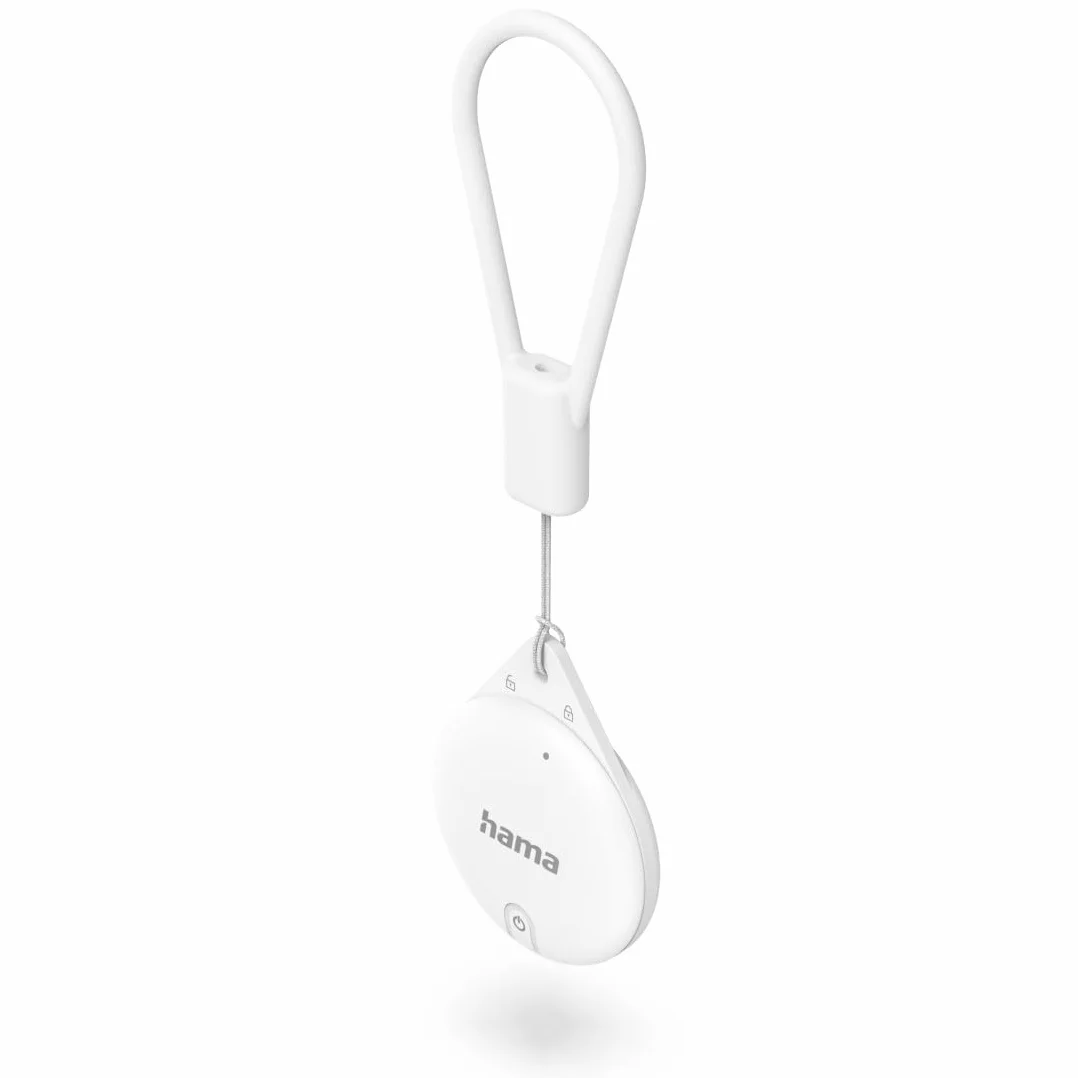 Hama lokalizator Air Tag do aplikacji Apple Find Me (Key Finder z Bluetooth, alarm, wodoodporny, lokalizator kluczy, portfela, bagażu, zwierząt domowych, iOS, iPhone, iPod, iPad)