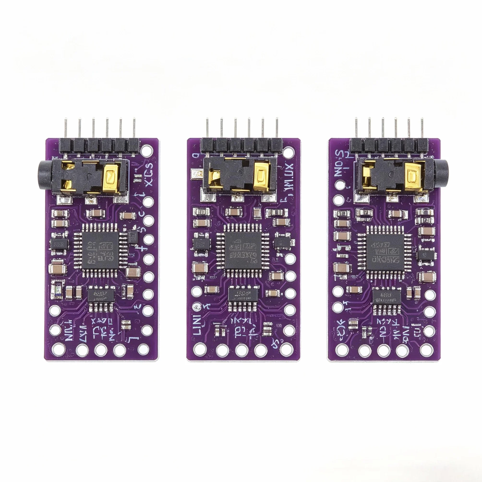 3 sztuki PCM5102 I2S IIS Lossless Digital Audio DAC dekoder moduły, PCM5102 I2S IIS Interfejs Player Board PHAT format z gniazdem 3,5 mm do Arduino