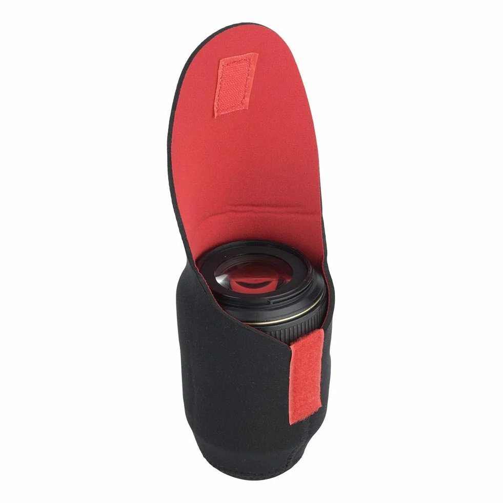 Zestaw etui na obiektyw aparatu, 5 szt.S ~ XXL Neoprenowy pokrowiec na obiektyw z haczykiem / pętlą, odporny na wstrząsy zestaw ochronny na obiektyw aparatu, futerał na obiektyw do lustrzanki jednoobiektywowej