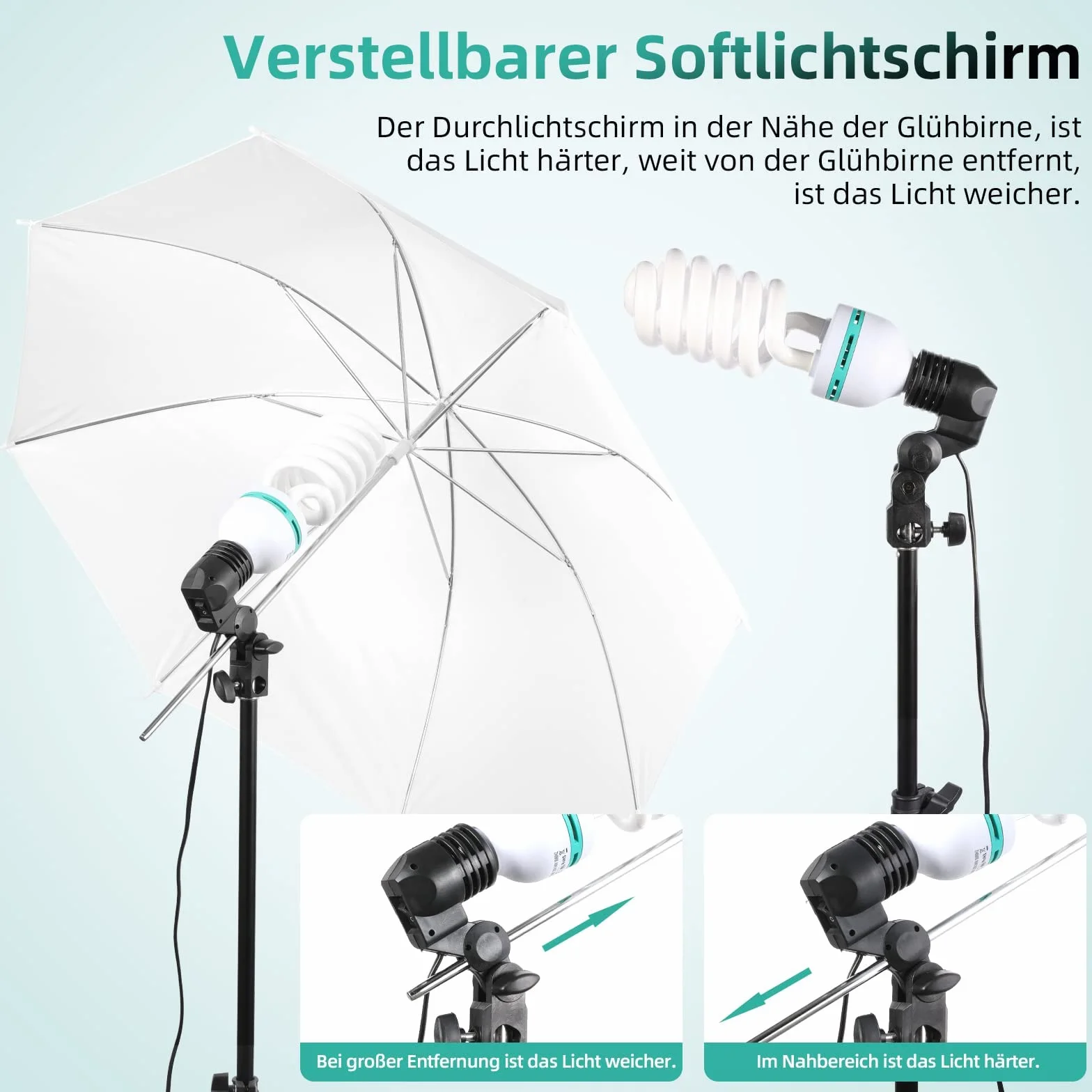 FGEN, 2X135W 2X85W LED (światło monochromatyczne) Zestaw softbox studia fotograficznego, bawełna 2,6mx3m, 2x50x70cm Oświetlenie fotograficzne, parasole, worek z piaskiem i zestaw do zdjęć studyjnych