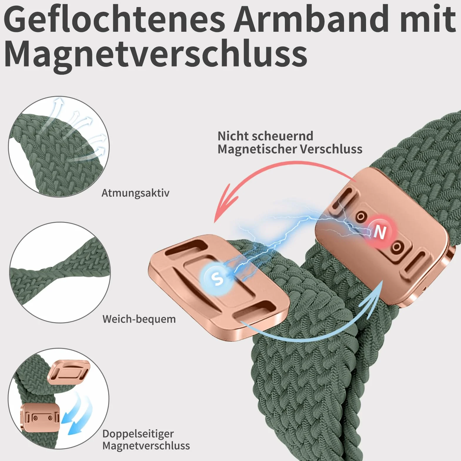 Chinbersky Nylonowy Pasek Kompatybilny z Xiaomi Smart Band 8 Pro 9 Pro Redmi Watch 5 4 Magnetyczny Sportowy dla Mężczyzn