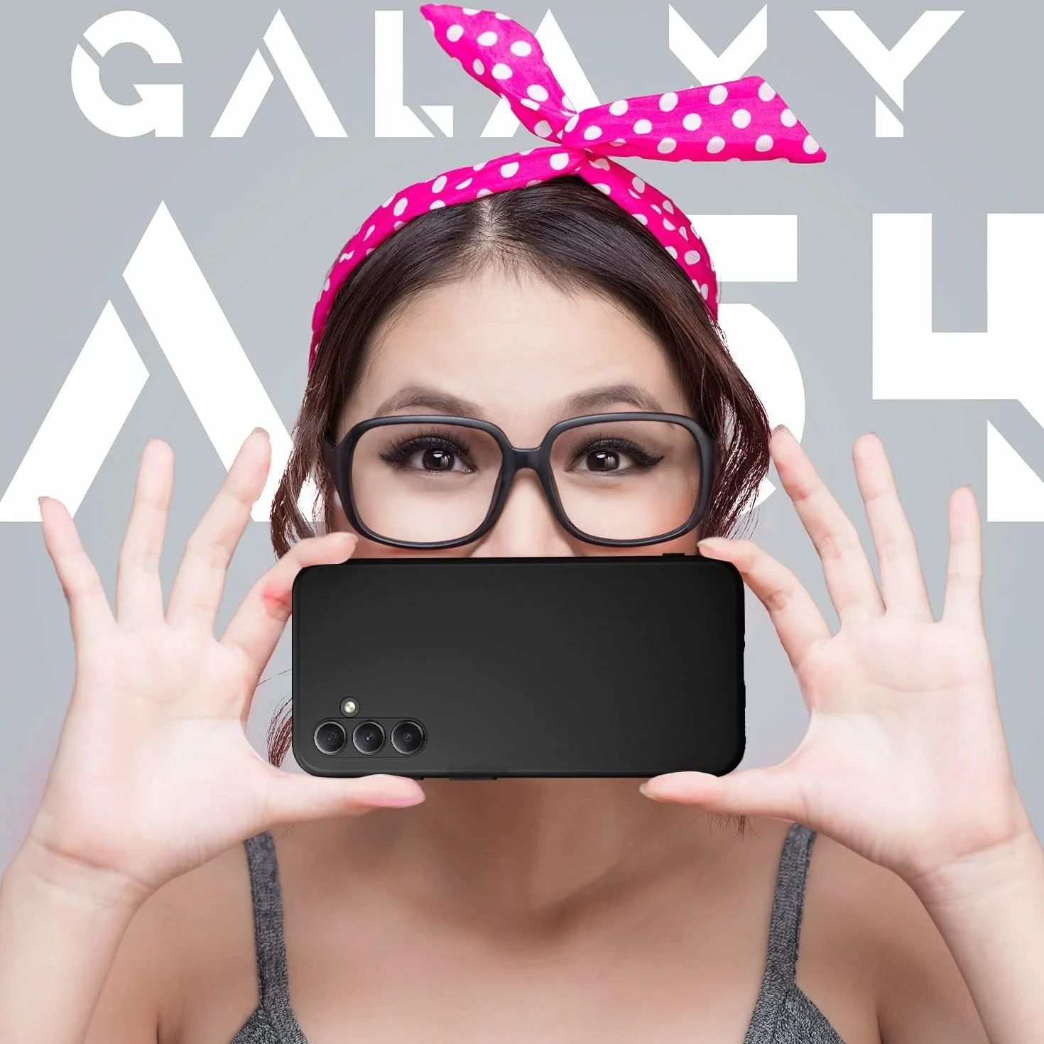New&Teck Etui do Samsung Galaxy A54 5G + 2 osłony ekranu ze szkła hartowanego, miękkie silikonowe etui z TPU, osłona ze wzmocnionymi narożnikami, przezroczysta ochrona (czarne)
