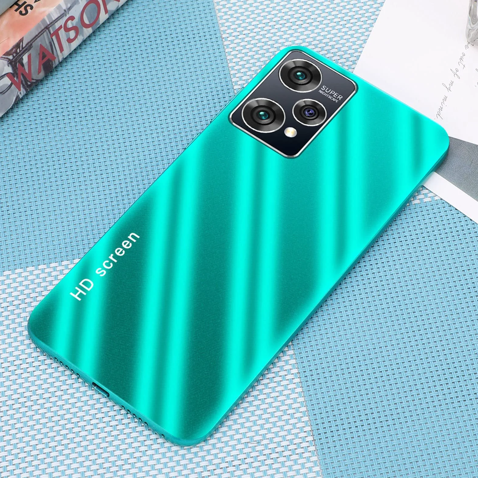 6,1-calowy smartfon z Androidem 6, 3 GB RAM 32 GB ROM, 5 MP z przodu, 8 MP z tyłu, podwójna karta Dual Standby, bateria 2800 mAh, rozpoznawanie twarzy Ultra cienki telefon komórkowy(Green)