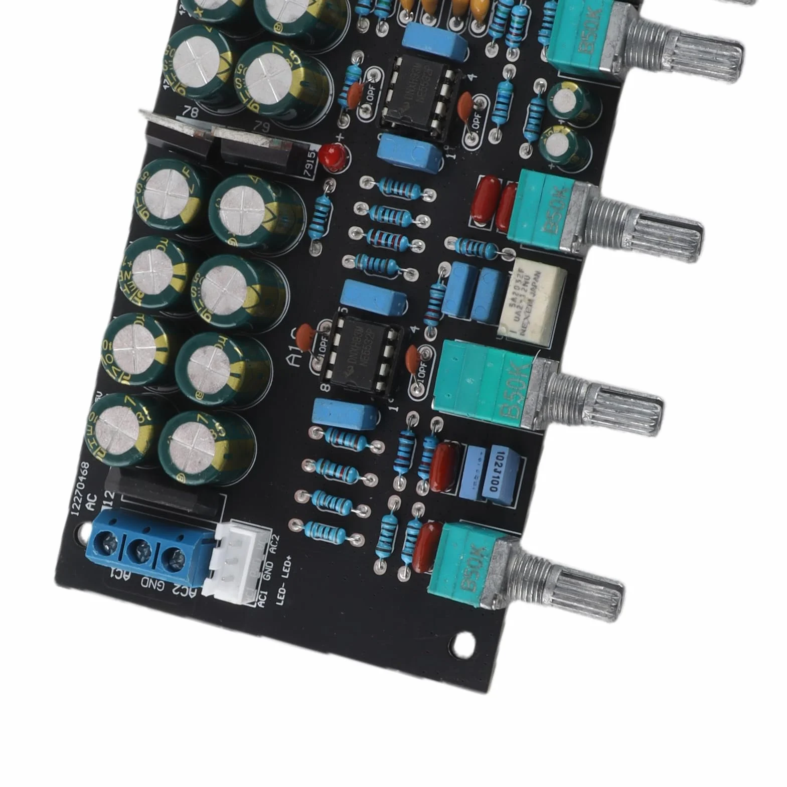 Przedwzmacniacz klasy A HiFi, płyta przedwzmacniacza dźwięku, płyta sterująca, płyta A3 Tone-Board, 4 przyciski, płyta dźwiękowa, komponenty cyfrowego modułu do usuwania dźwięku