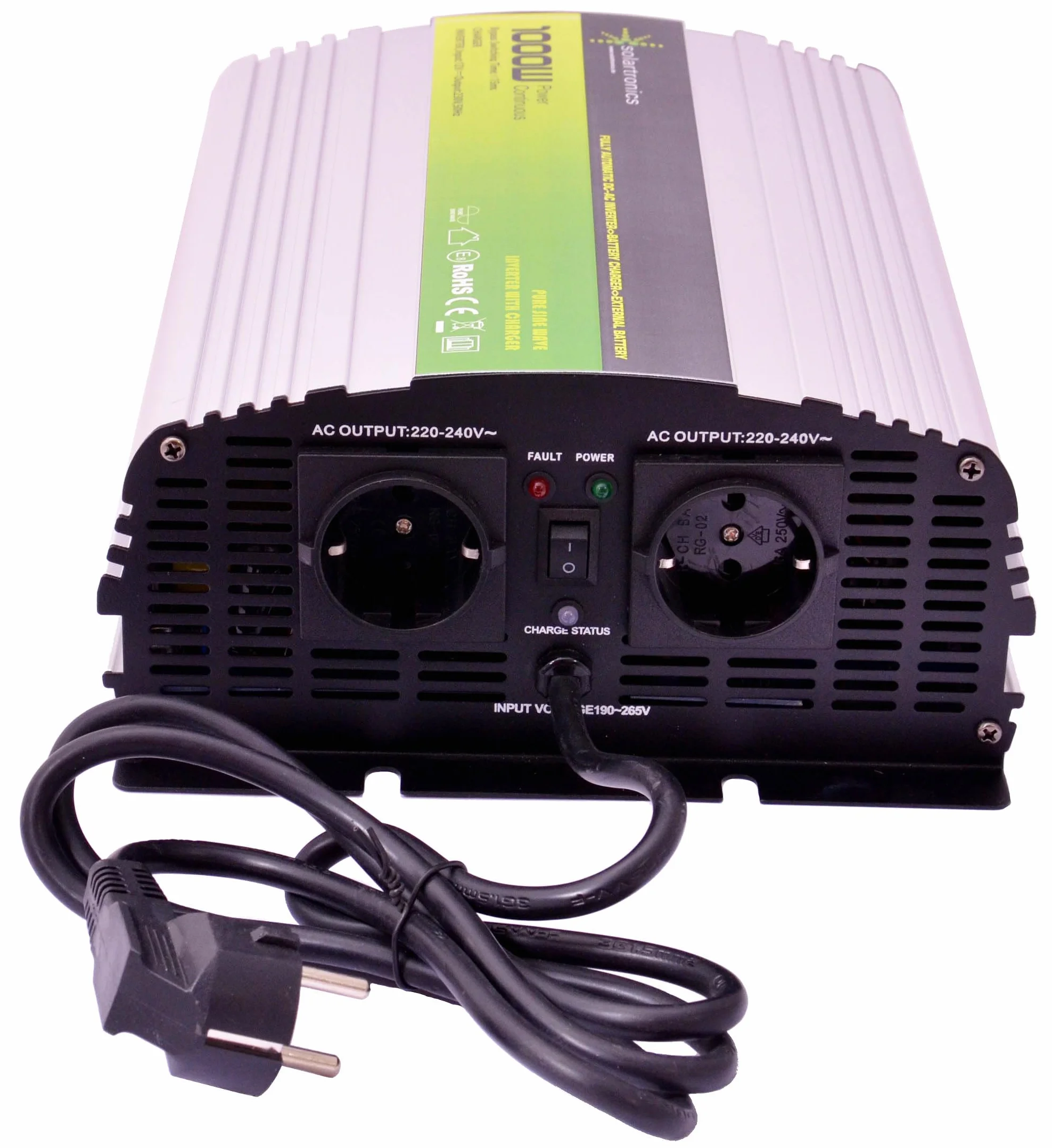 solartronics przetwornica napięcia UPS 12 V NPS 1000/2000 W przetwornica Pure Sinus UPS