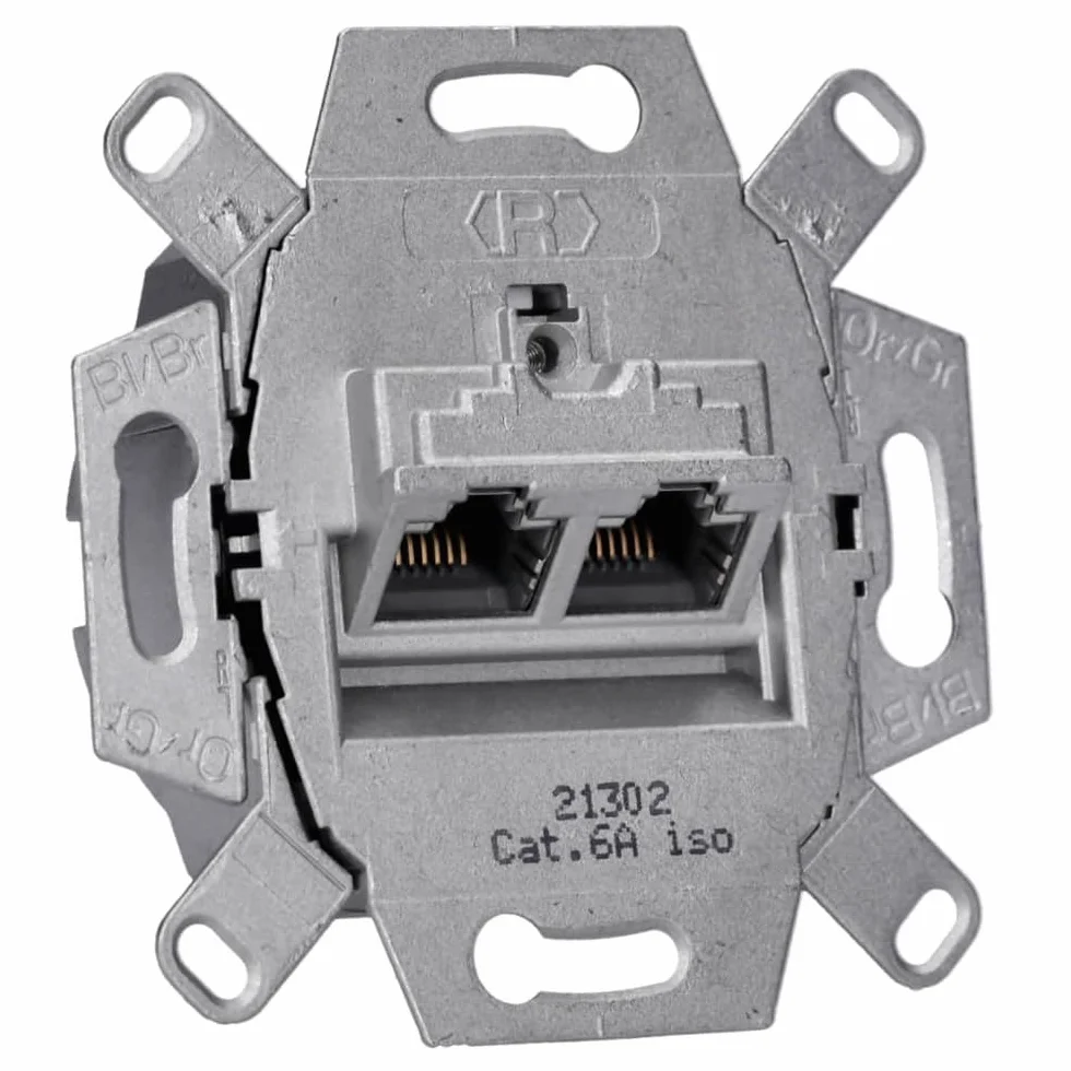 Rutenbeck Gniazdo Internetowe Biały 7 x 7 x 4 cm