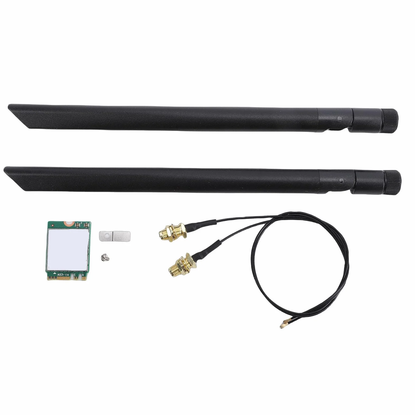 Karta Sieciowa Wi-Fi, Karta Bezprzewodowa AX1675X WiFi 6E M.2 2.4G 5G 6G Potrójna Sieciowa Bluetooth 5.3 PC z podwójną anteną 8db Obsługa ProcesorówObsługa Platform,