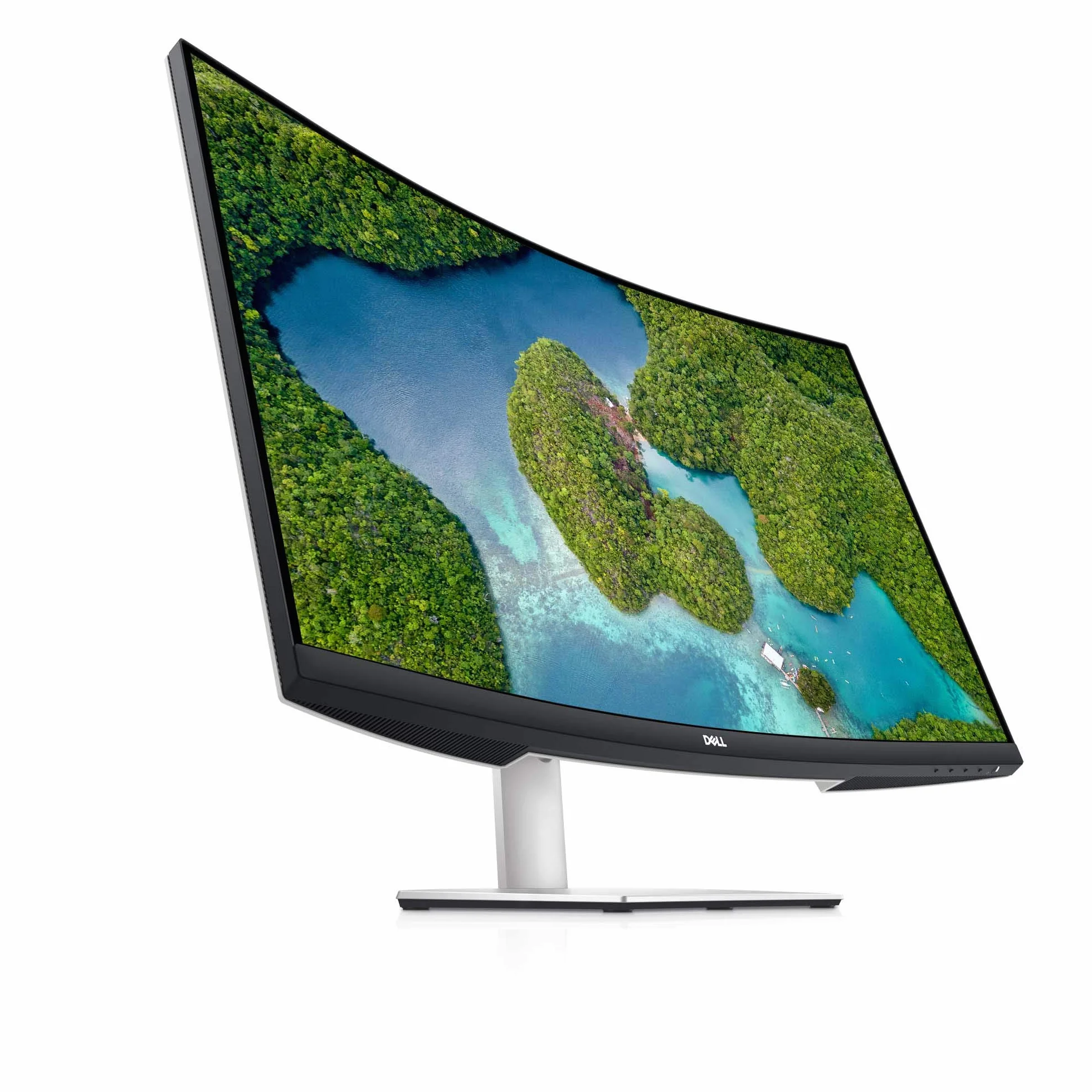 Dell S3221QSA 31,5" 4K UHD (3840x2160) 1800R Zakrzywiony ekran PC, 60Hz, VA, 4ms, AMD FreeSync, 99% sRGB, wbudowane głośniki, DisplayPort, 2x HDMI, 3x USB, 3 lata, srebrny