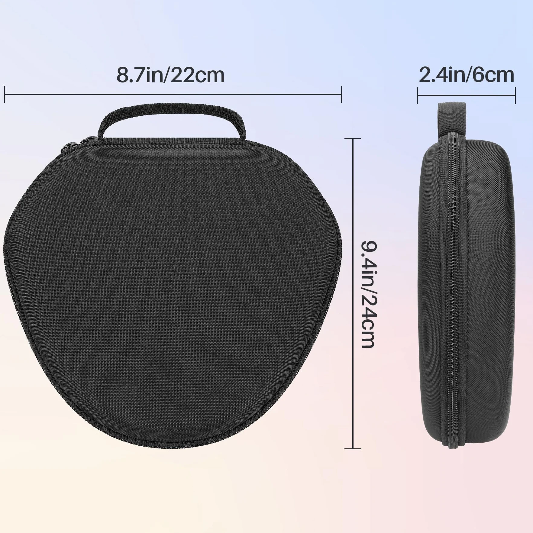 Lebakort Twarde etui etui do Apple AirPods Max Noise Cancelling słuchawki (czarne)