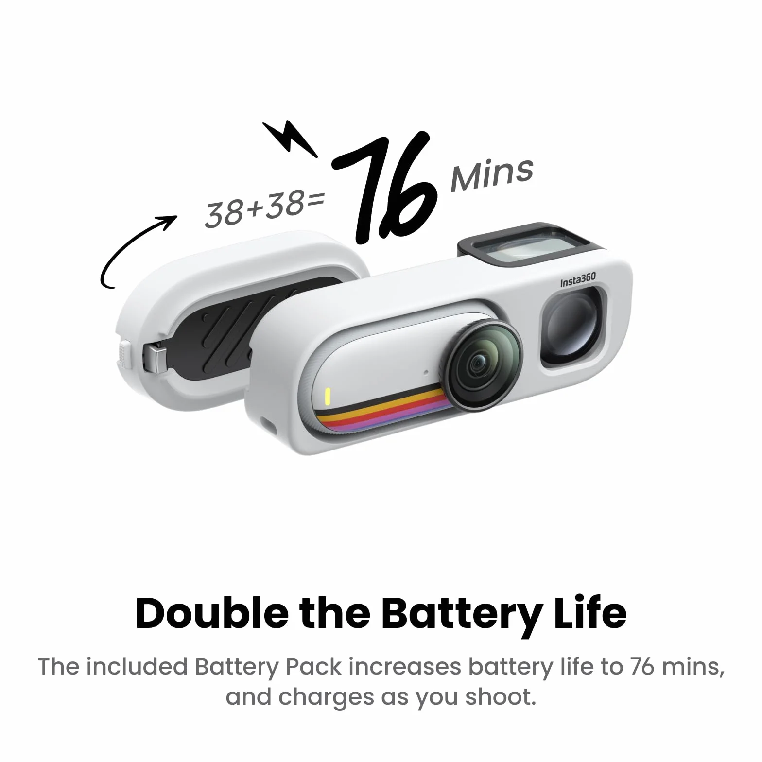 Insta360 GO 3S Retro Bundle Edycja Specjalna 64GB Czerwony - Mała kamera do vloggingu 4K, kamera POV bez użycia rąk, filtry retro, 4K30fps, dodatkowa bateria, lekka, nośna kamera vlog do ujęć