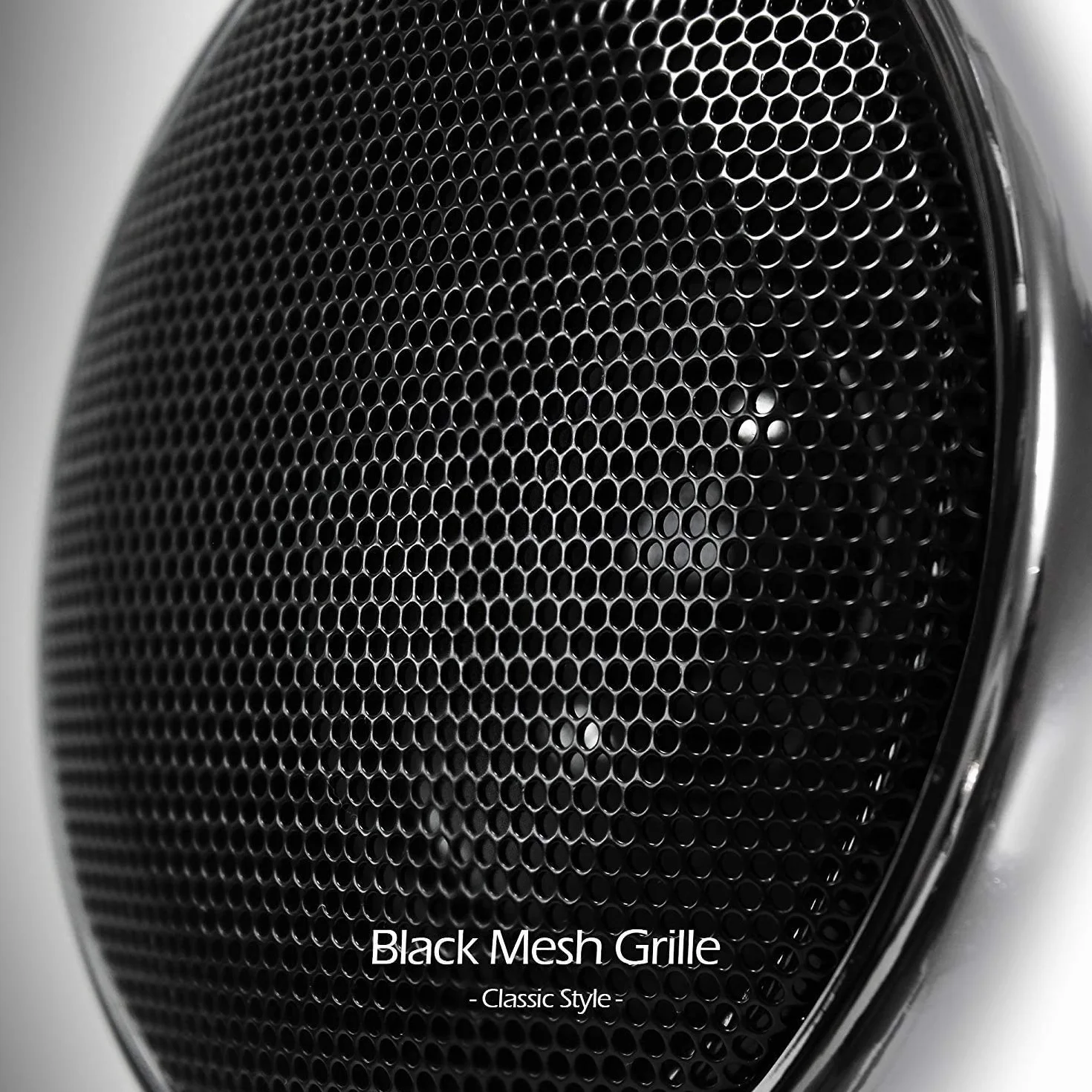 SPK350X 4” Full Range Wodoszczelny motocyklowy głośnik stereo z Bluetooth, z wzmacniaczem i systemem radiowym, do pojazdu typu ATV, RZR, UTV, quada, 4-kołowca (chromowany, kratka)
