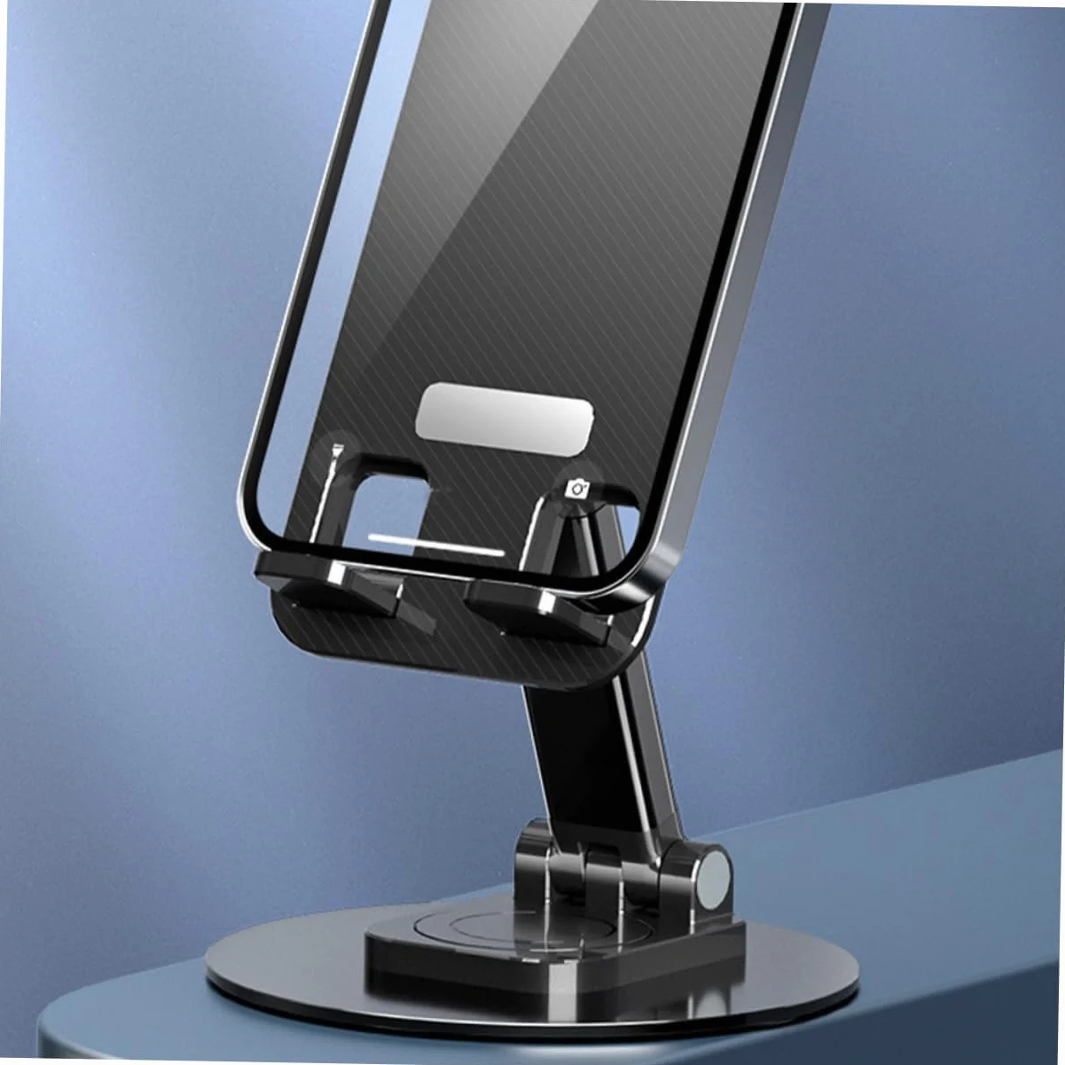Stojak Telefon z Obrotowym Uchwytem Aluminiowy Stelaż Do Tabletów i Smartfonów Idealny Do Nagrywania Żywo z Funkcją Regulacji Kąta