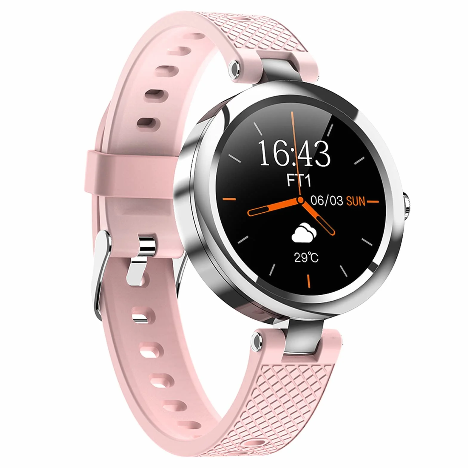 Inteligentny zegarek dla kobiet Inteligentne zegarki na telefony z systemem Android iOS Fitness Tracker z temperaturą ciała Tętno Ciśnienie krwi Monitor snu Smartwatch Kompatybilny Android iOS Złoty