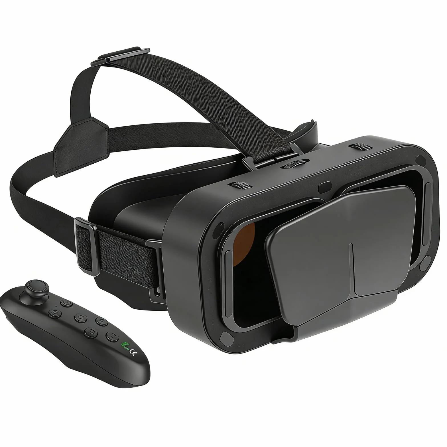 VR okulary do telefonu komórkowego, z pilotem zdalnego sterowania, okulary 3D VR, do gier i filmów 360 stopni, idealne do smartfonów 5~7 cali
