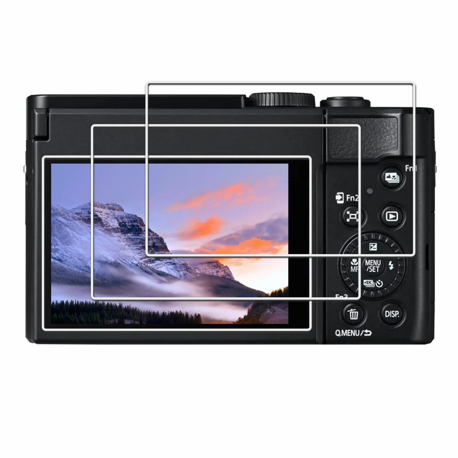 kinokoo Osłona ekranu do aparatu Panasonic Lumix DC-TZ99 – twardość 0,25 mm 9H do folii ze szkła hartowanego Panasonic Lumix LX100 / LX100 II – ochrona przed odciskami palców, odporna na zarysowania i