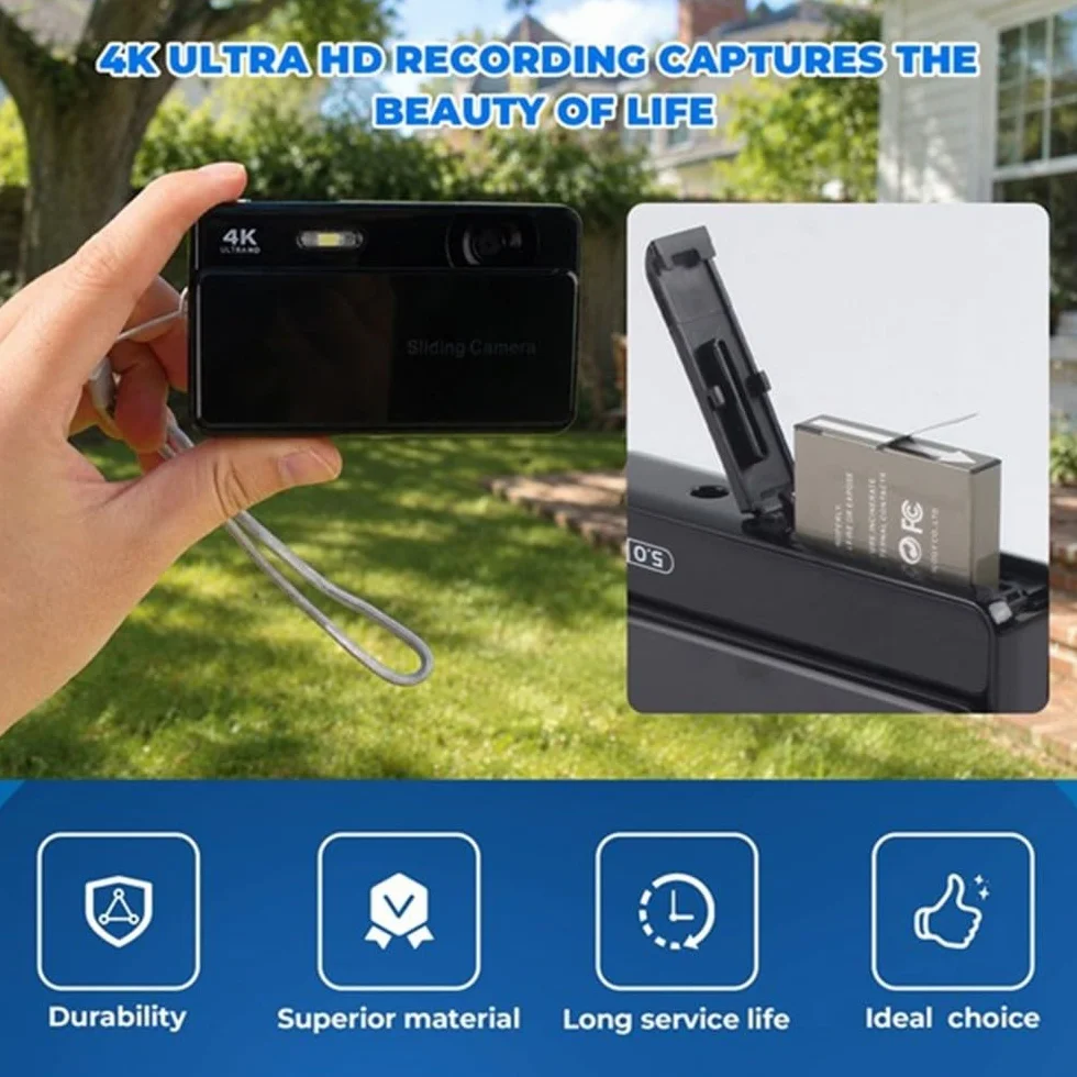 Kamera do vlogowania M15 4K slajdów aparat cyfrowy 2,8 IPS ekran autofokus 16-krotny zoom kamera wideo 32 GB