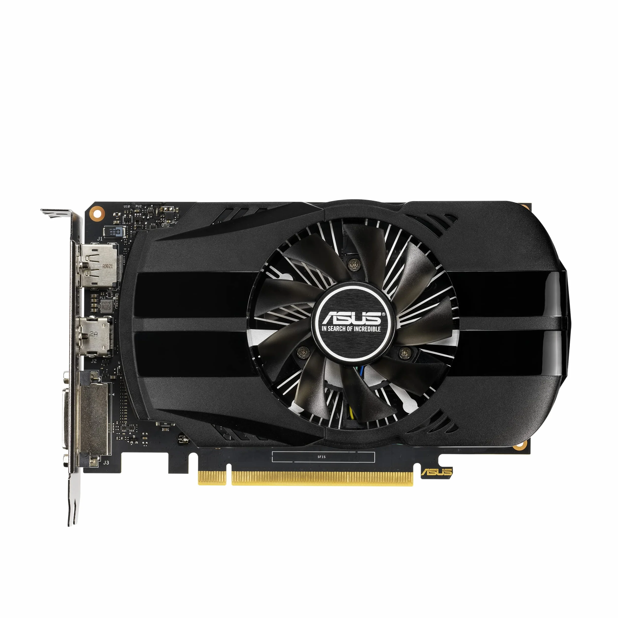 ASUS NVIDIA GeForce GTX 1650 Phoenix OC 4G karta graficzna dla graczy (PCIe 3.0, pamięć 4 GB DDR5, HDMI, DVI, Displayport)