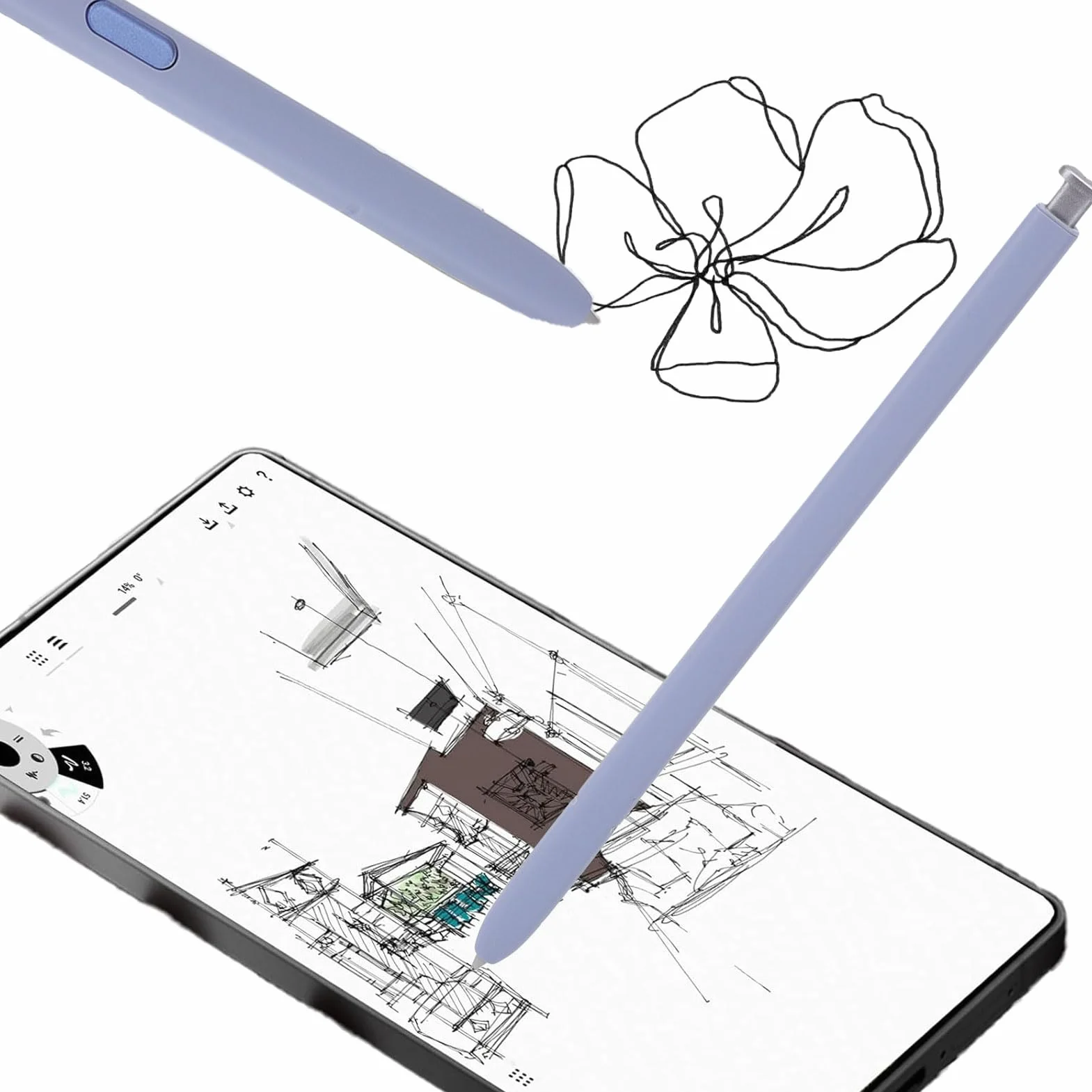 Rysik do Samsunga S25 Ultra 5G, Zamiennik, 4096 Poziomów Nacisku i 5 Końcówek, Model EJ PS938BBEGUJ (Jasnosrebrny)