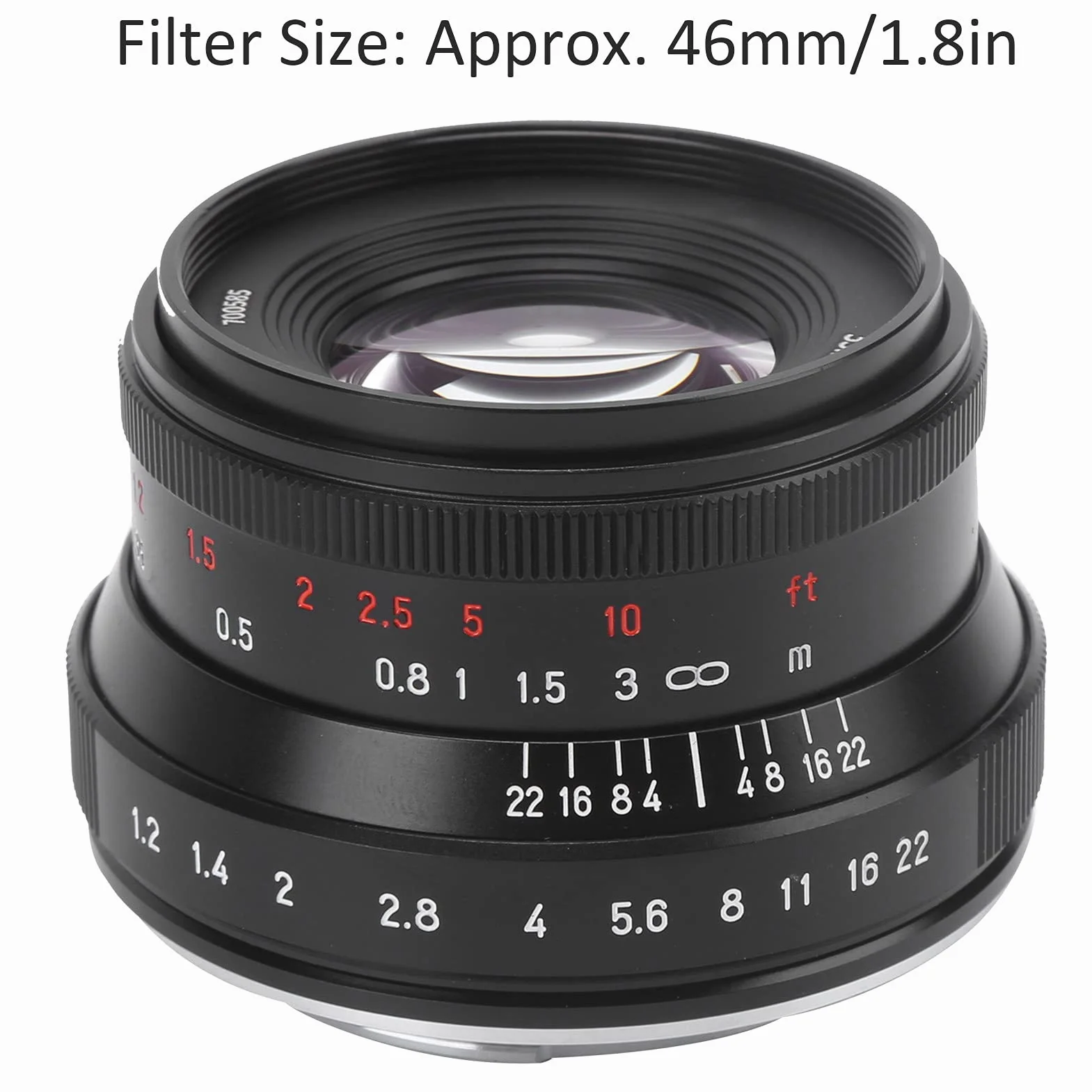 Obiektyw Aparatu z Mocowaniem E, Obiektyw 35 Mm F1.2 II o Dużej Przysłonie, Ręczna Regulacja Ostrości, Połowa Ramki/do APS-C, Stopniowana Przysłona, do Sony FS5/FS7/A6600/A6400/A6000/A3000