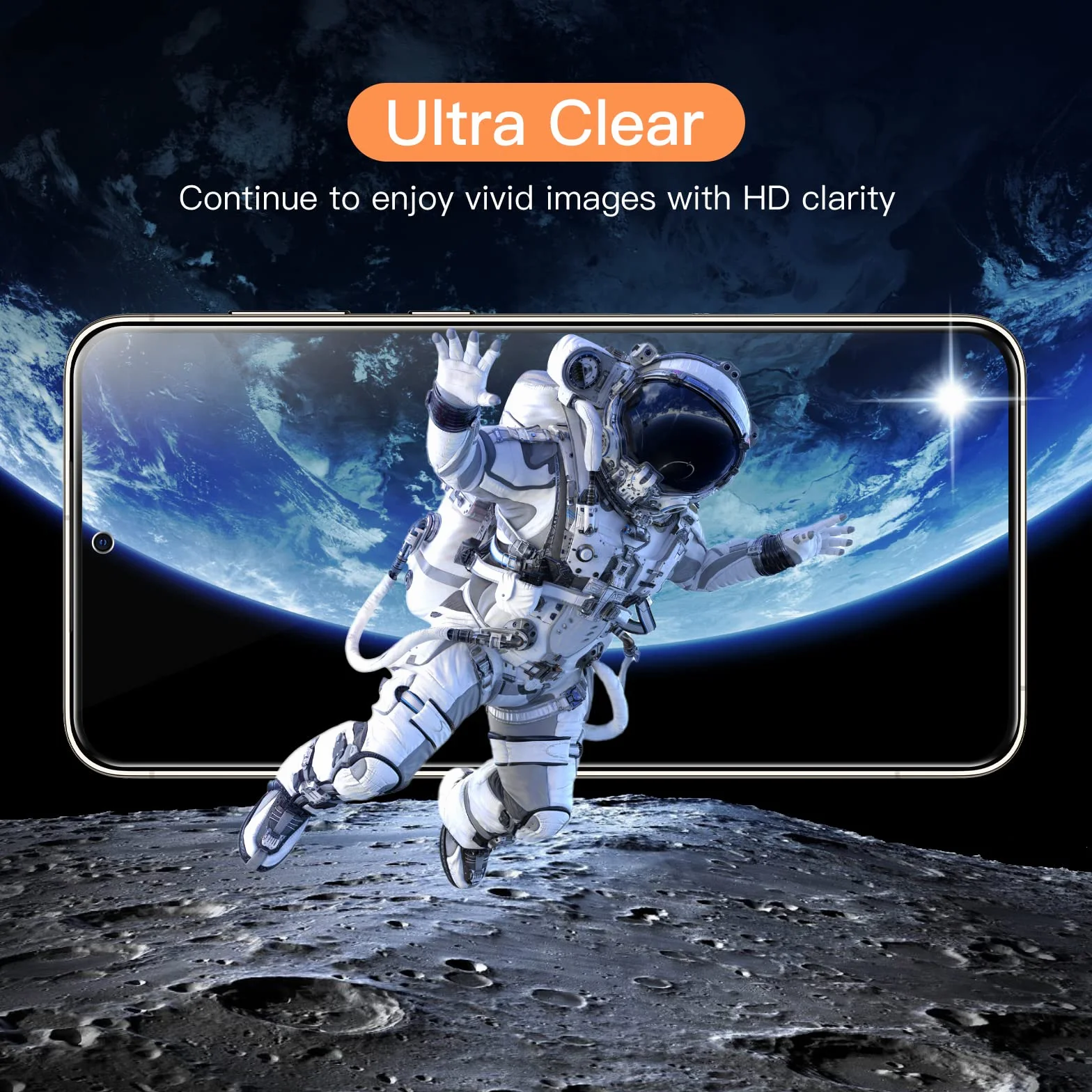 JETech Ochraniacz Ekranu dla Samsung Galaxy S23 5G 6,1 Cala, Screen Protector Szkło Hartowane Film Folia, Odciski Palców ID Kompatybilny, HD Przezroczyste, 3 Sztuki