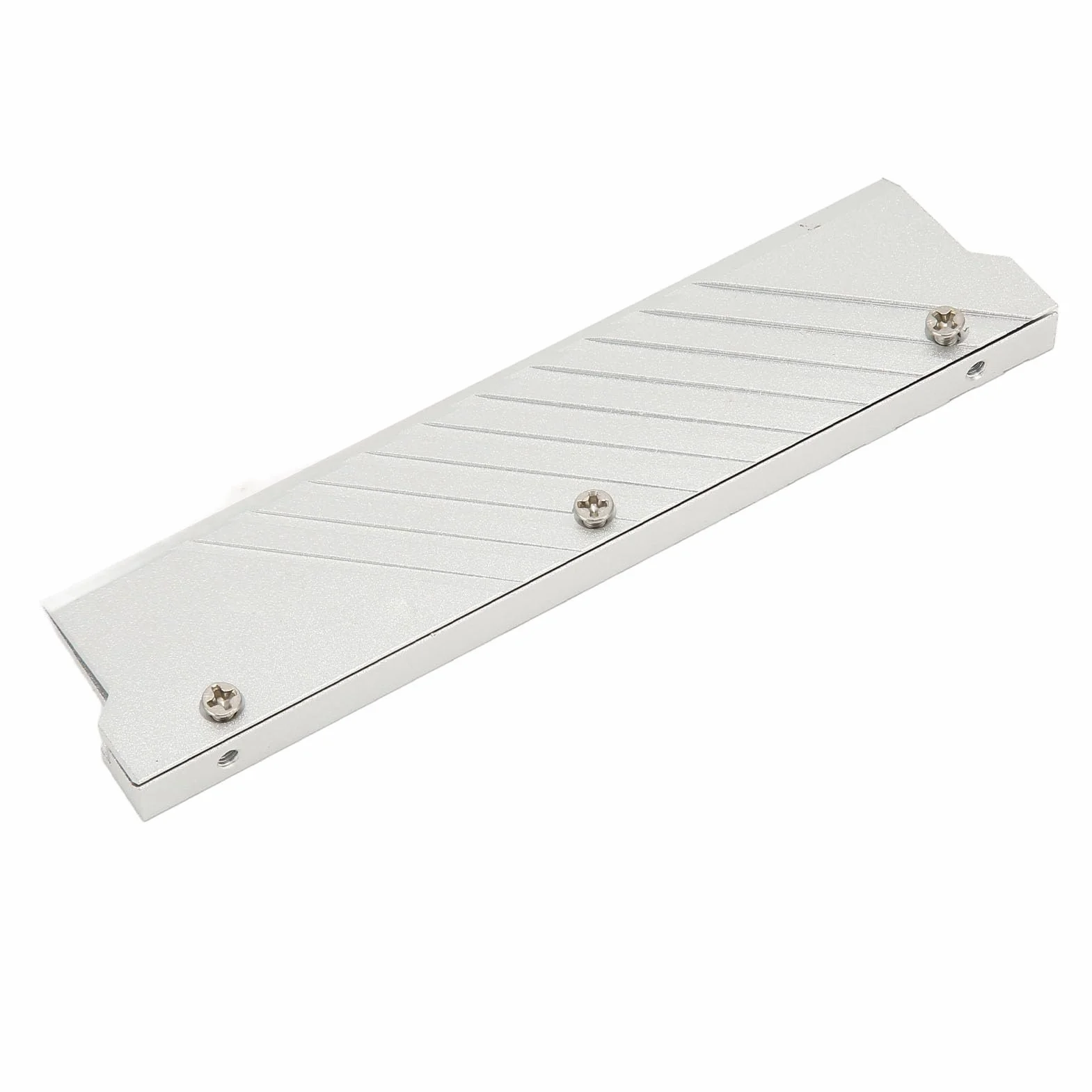Radiator Pamięci RAM, Uniwersalny Radiator Pamięci DDR5, Chłodnica Pamięci RAM ze Stopu Aluminium z Paskiem Radiatora, do Komputerowego Układu Chłodzenia wodą (SILVER)