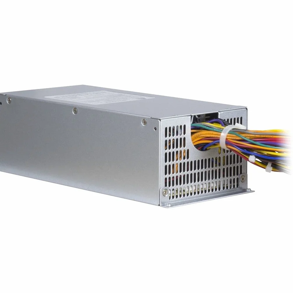 Inter-Tech ASPOWER U2A-B20500-S zasilacz sieciowy, 500 W, stal nierdzewna, 500 W, 115-230 V, 90%, przeciążenie, przepięcie, przegrzanie, zwarcie, 8 cm, 1 wentylator)