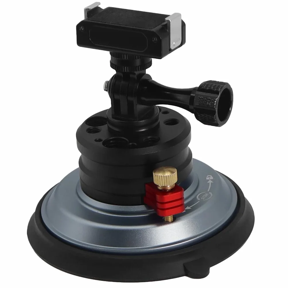 Wspornik kamery z przyssawką 10 cm z siłą ssącą 20 kg, magnetyczny, szybkie zwalnianie, mocny próżniowy uchwyt samochodowy z adapterem montażowym (typ 2)