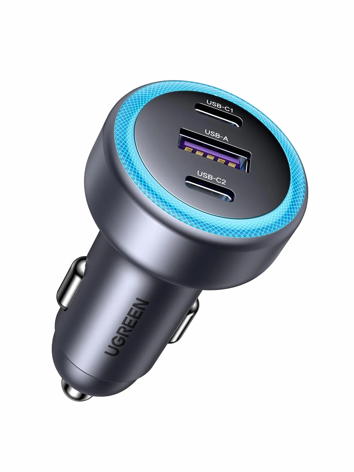 UGREEN 3-portowa zapalniczka samochodowa USB C PD30W ładowarka samochodowa 12V ładowarka samochodowa USB C akcesoria samochodowe kompatybilne z iPhone 17/17 Pro/17 Pro Max/16/15, ipad, S25, GPS itp