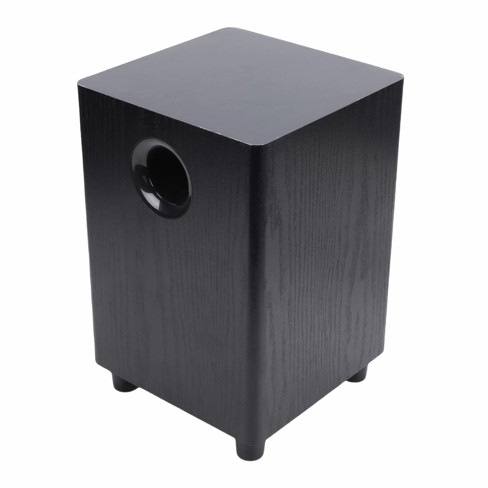 Pssopp Pasywny Subwoofer, 6,5-calowy Głośnik MDF z Uziemionym Filtrem Dolnoprzepustowym, Moc Wyjściowa Głębokiego Basu 100 W, Odporna na Uderzenia Obudowa do Kina Domowego, Filmów Muzycznych,